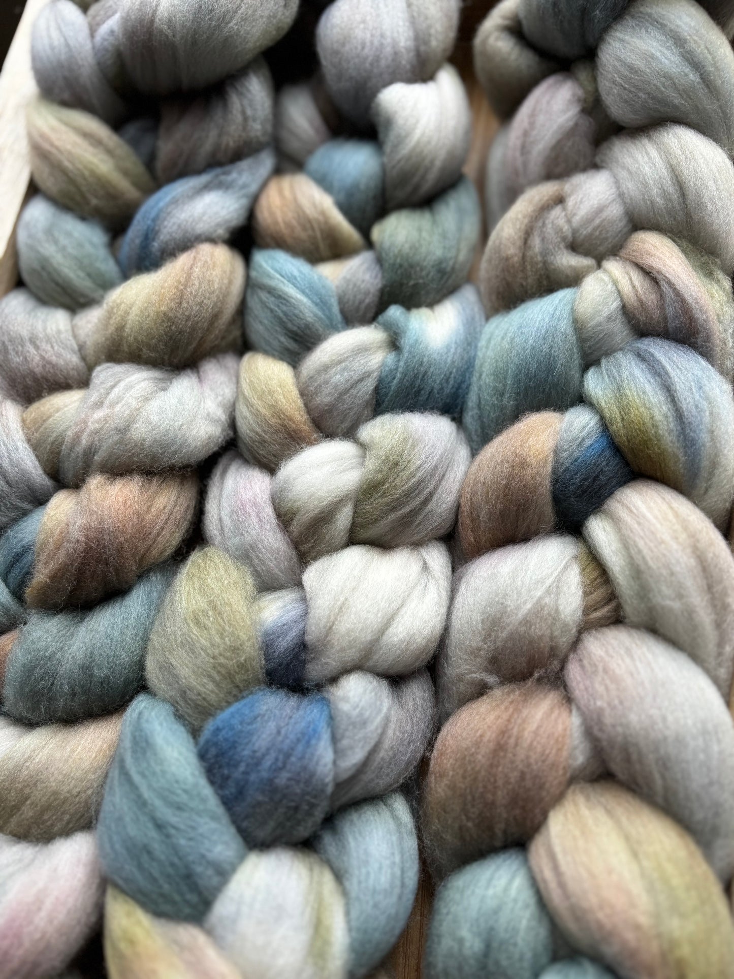 One of a Kind Batch - 100 grams of Spinning Fibre - Untreated Merino Wool 22 Micron - Hand Dyed Combed Top