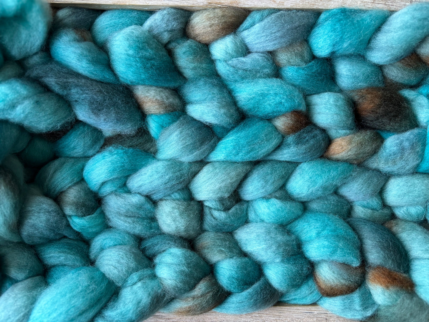 One of a Kind Batch - 100 grams of Spinning Fibre - Bluefaced Leicester Wool - 26 Micron - Hand Dyed Combed Top