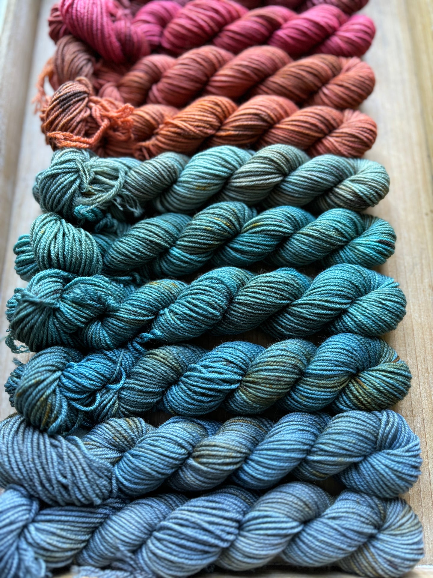 12 Skein Mini Yarn Fade - Squishy Sock Base
