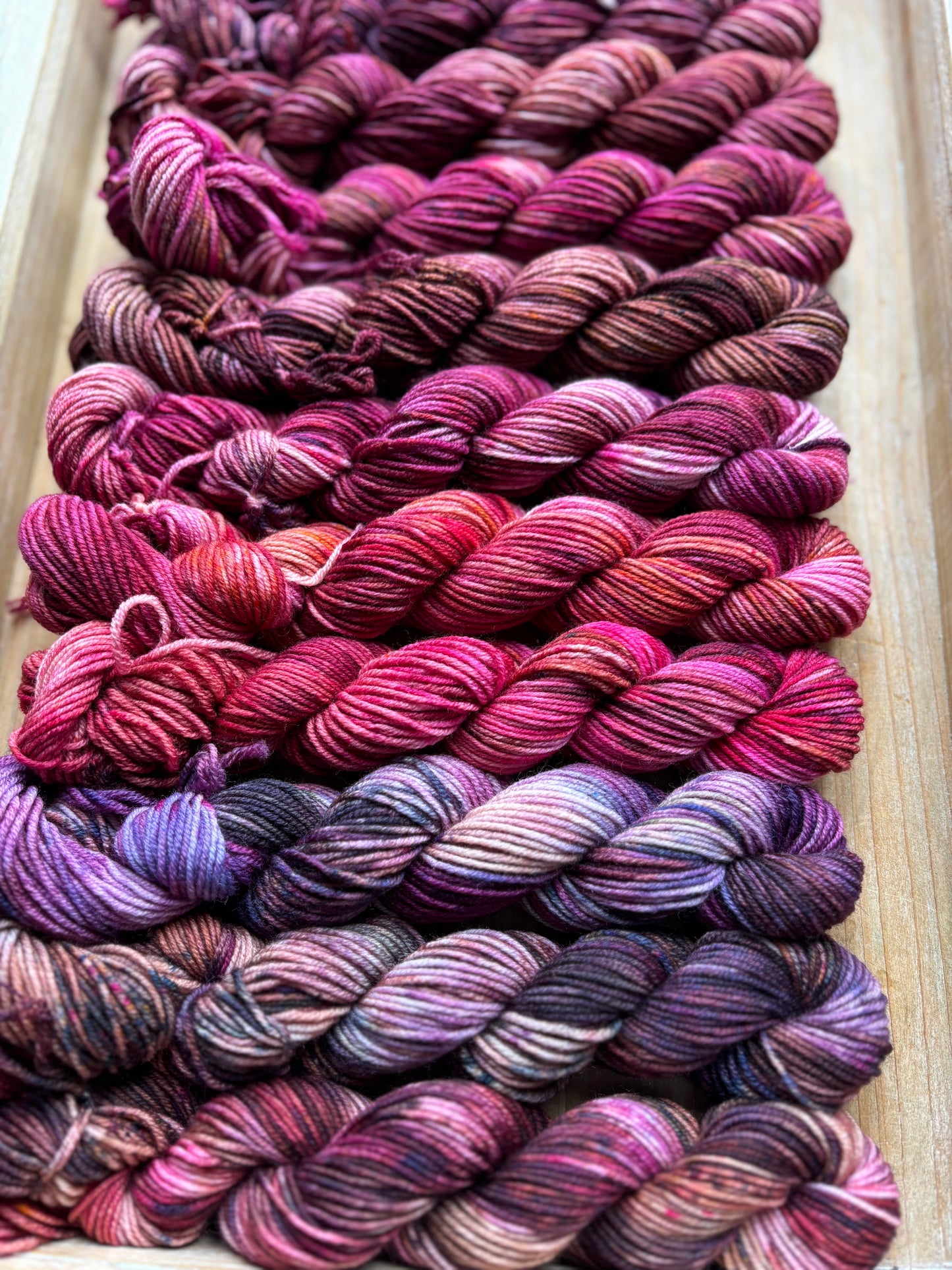 12 Skein Mini Yarn Fade - Squishy Sock Base