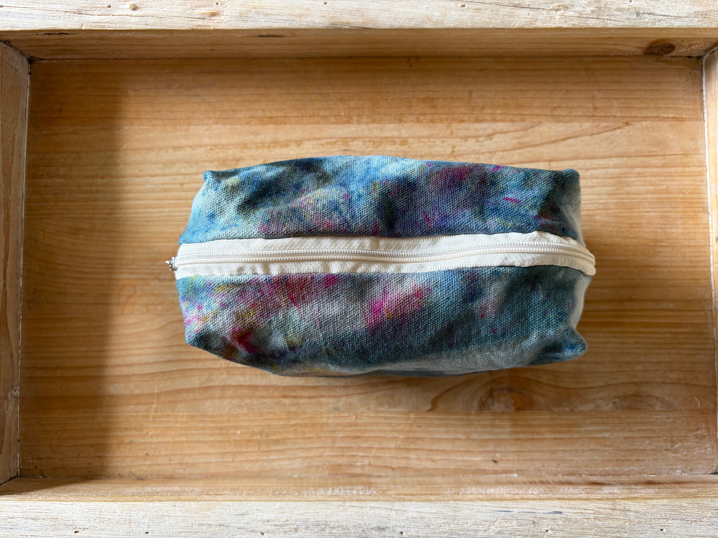 Ice Dyed Zipper Pouch