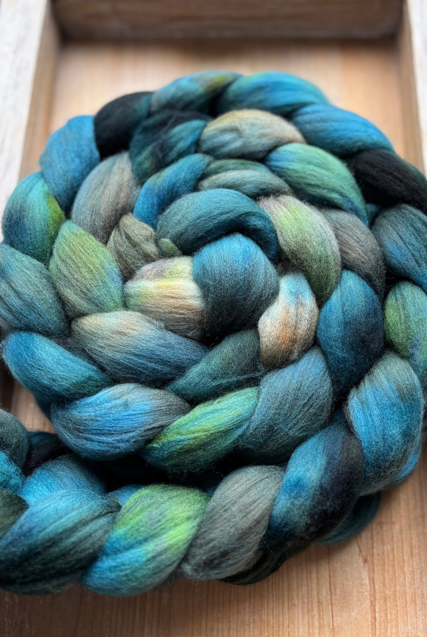 One of a Kind Batch - 100 grams of Spinning Fibre - Untreated Merino Wool 22 Micron - Hand Dyed Combed Top