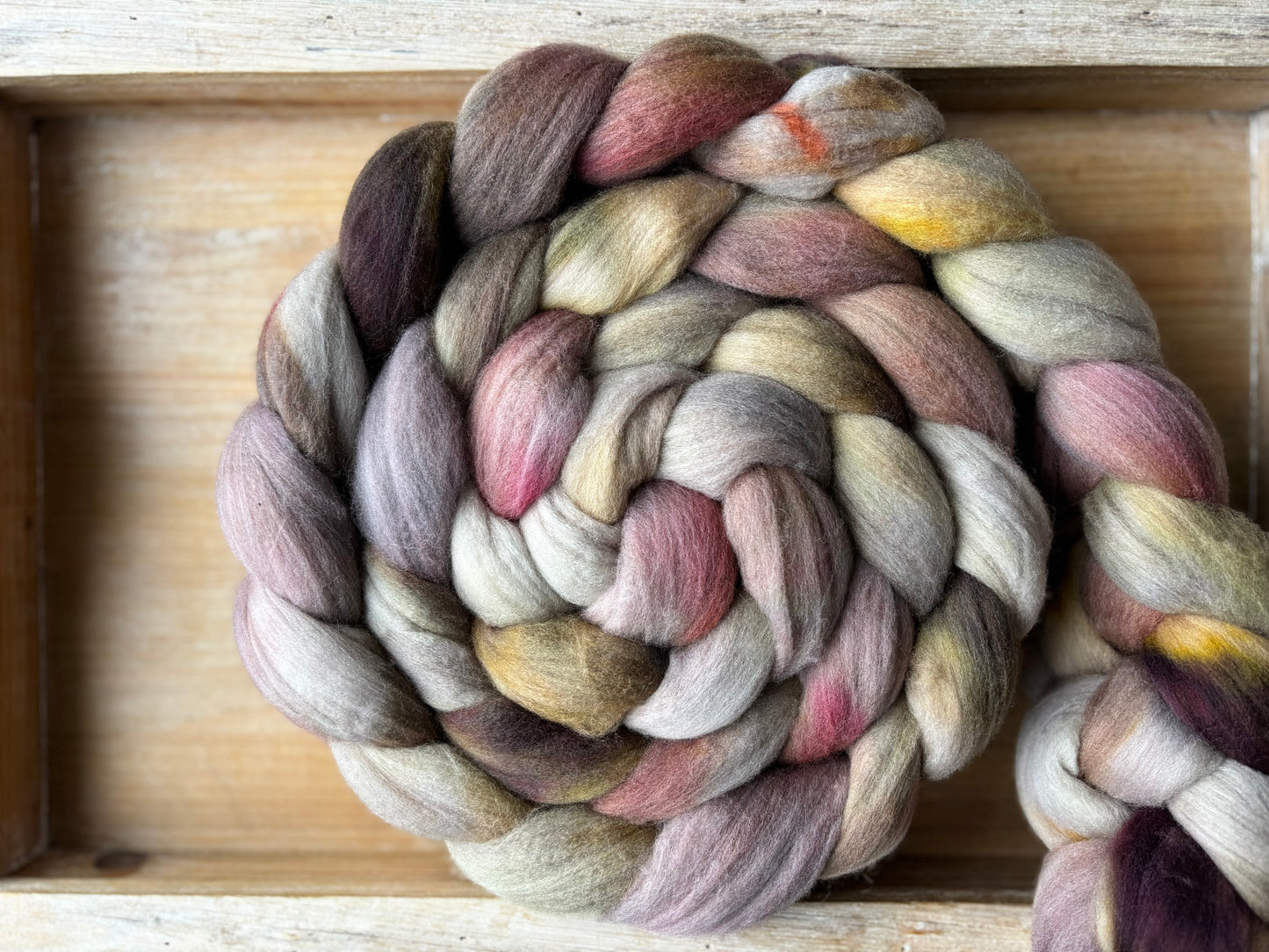 One of a Kind Batch - 100 grams of Spinning Fibre - Untreated Merino Wool 22 Micron - Hand Dyed Combed Top