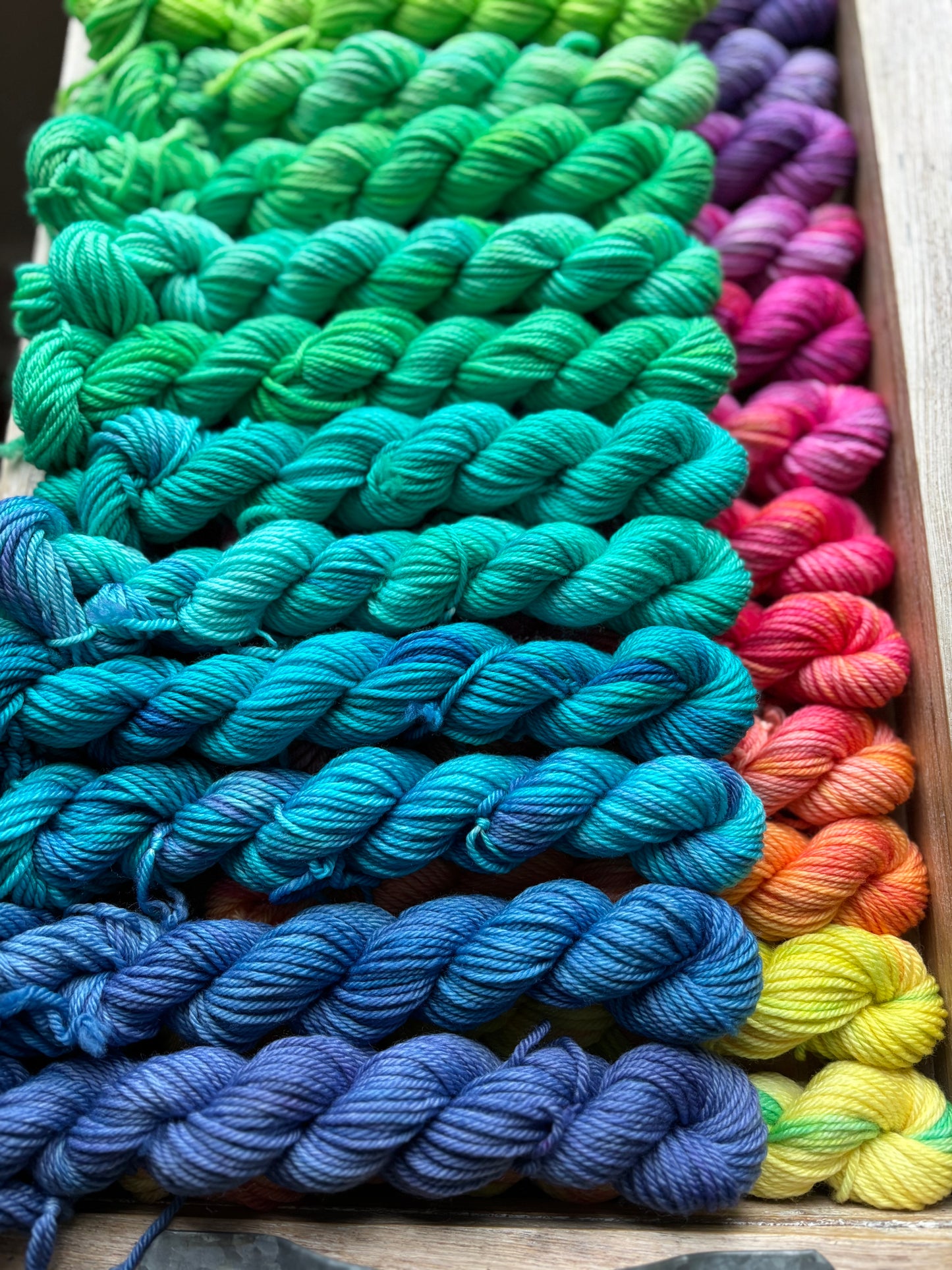 24 Skein Mini Yarn Fade - Hidden DK Base
