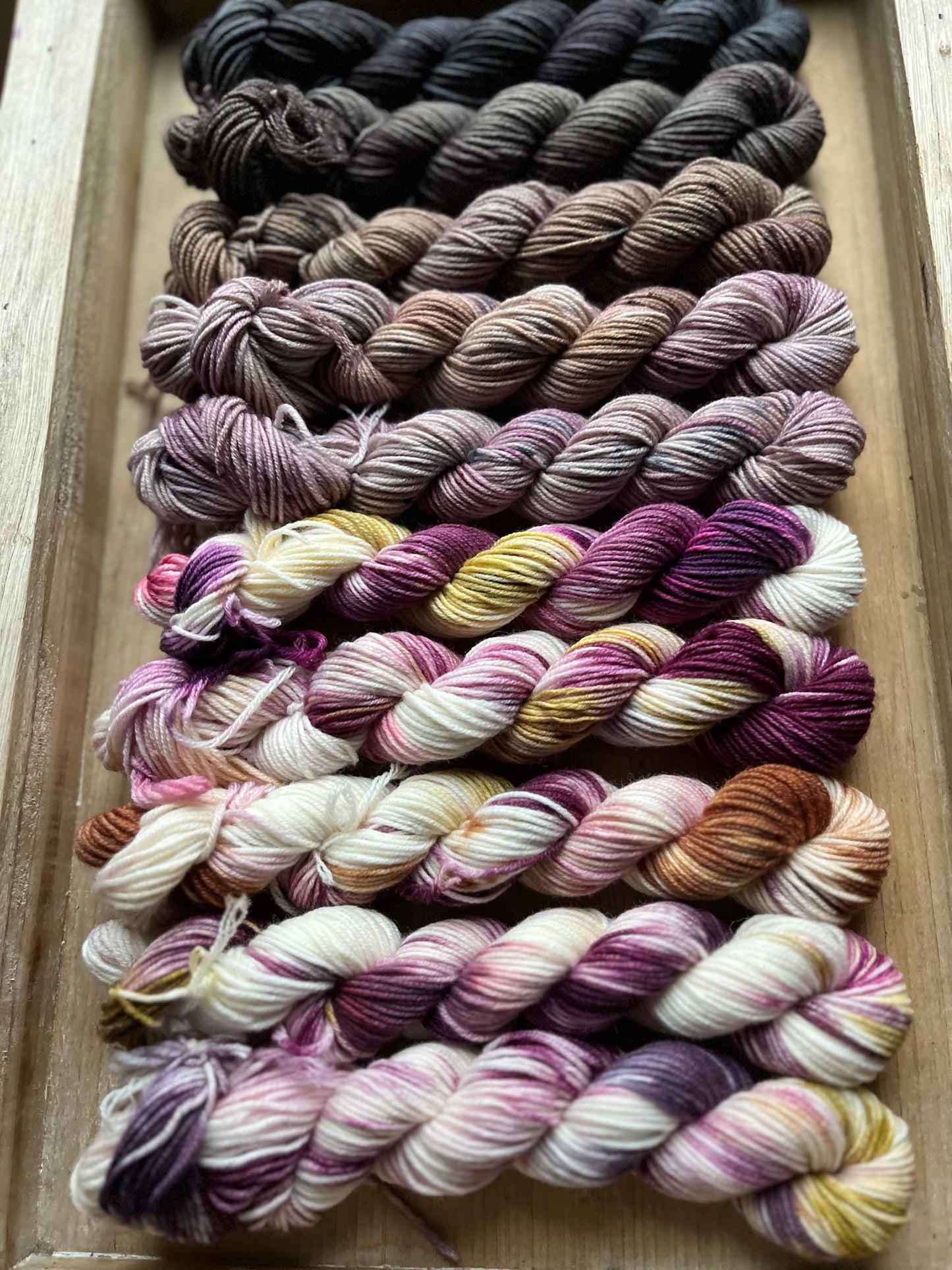 10 Skein Mini Yarn Fade - Squishy Sock Base