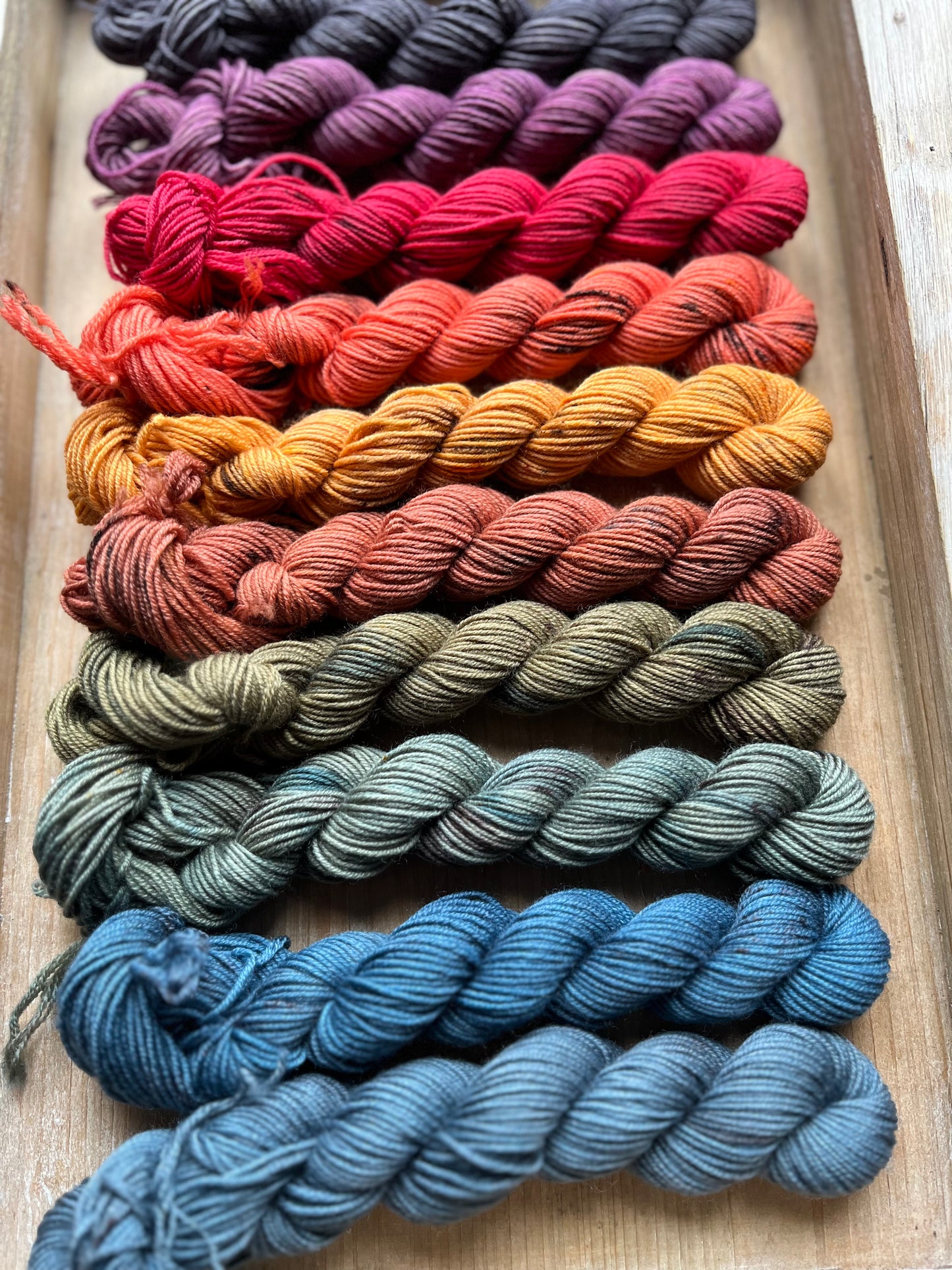 10 Skein Mini Yarn Fade - Squishy Sock Base