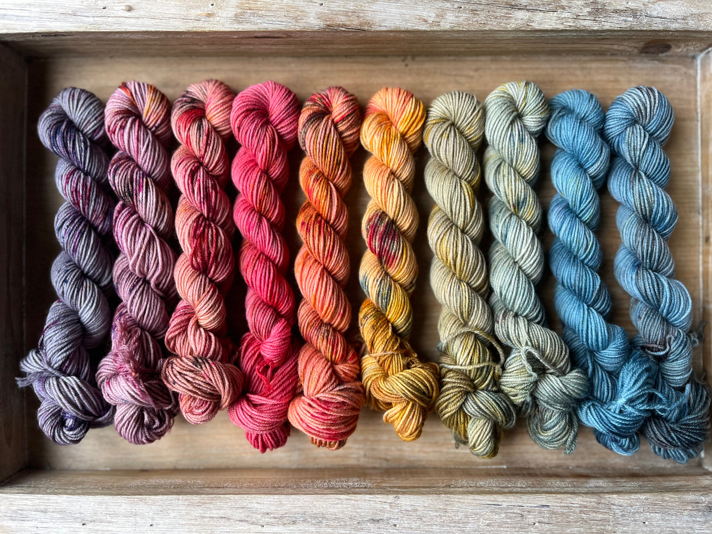 10 Skein Mini Yarn Fade - Squishy Sock Base