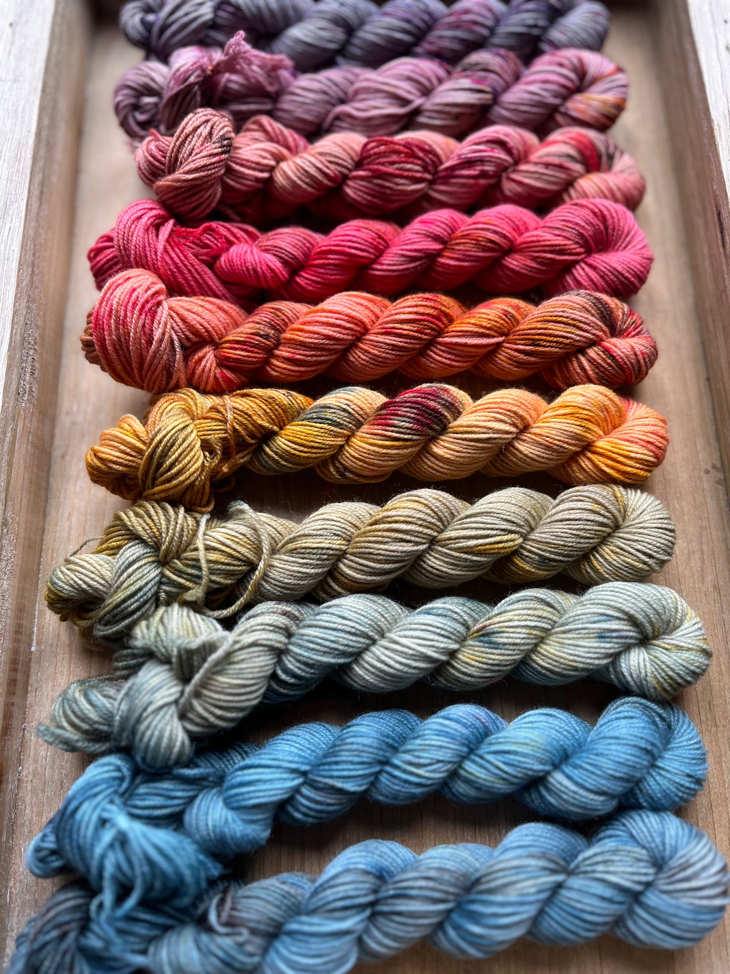 10 Skein Mini Yarn Fade - Squishy Sock Base