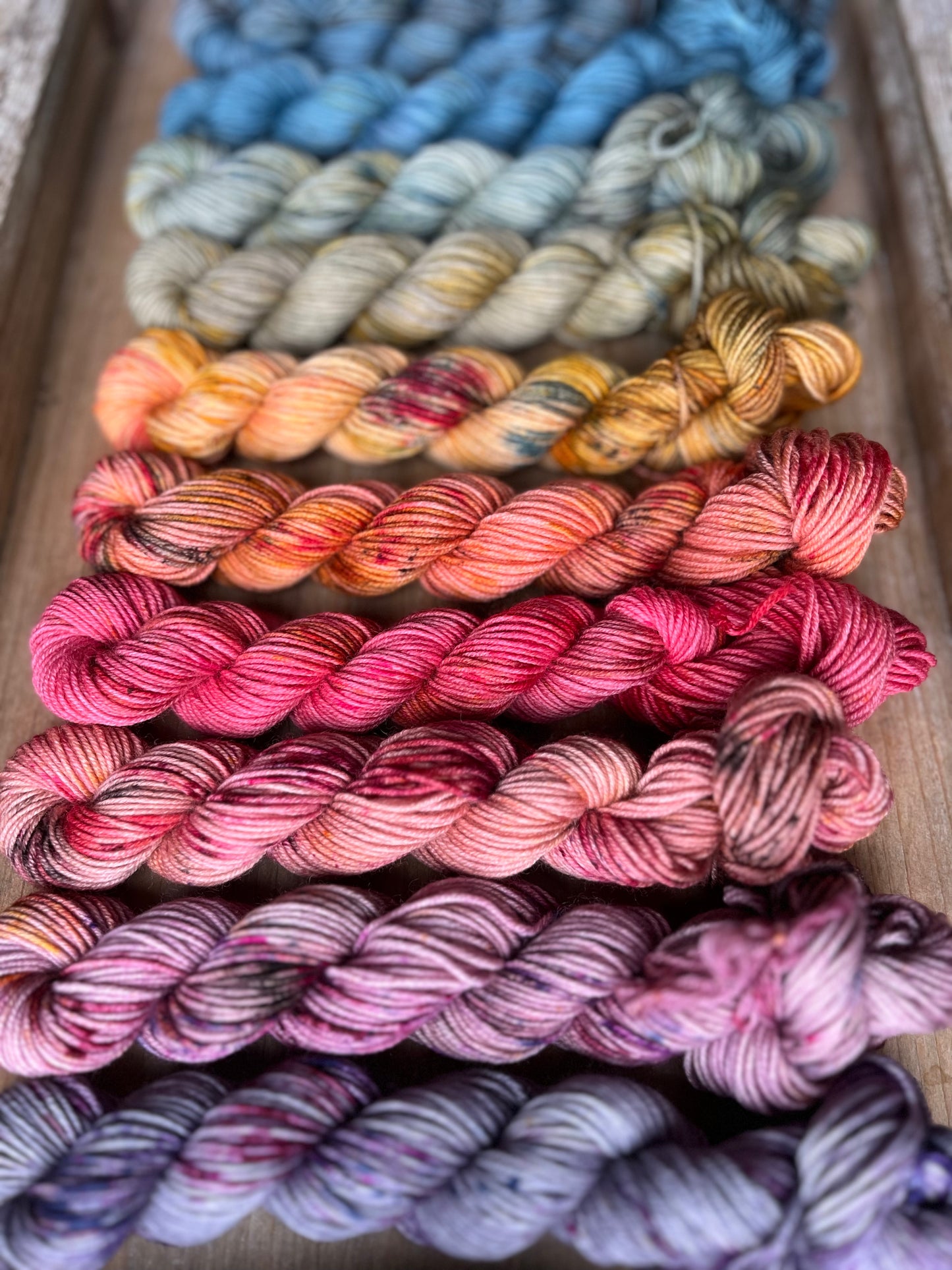 10 Skein Mini Yarn Fade - Squishy Sock Base