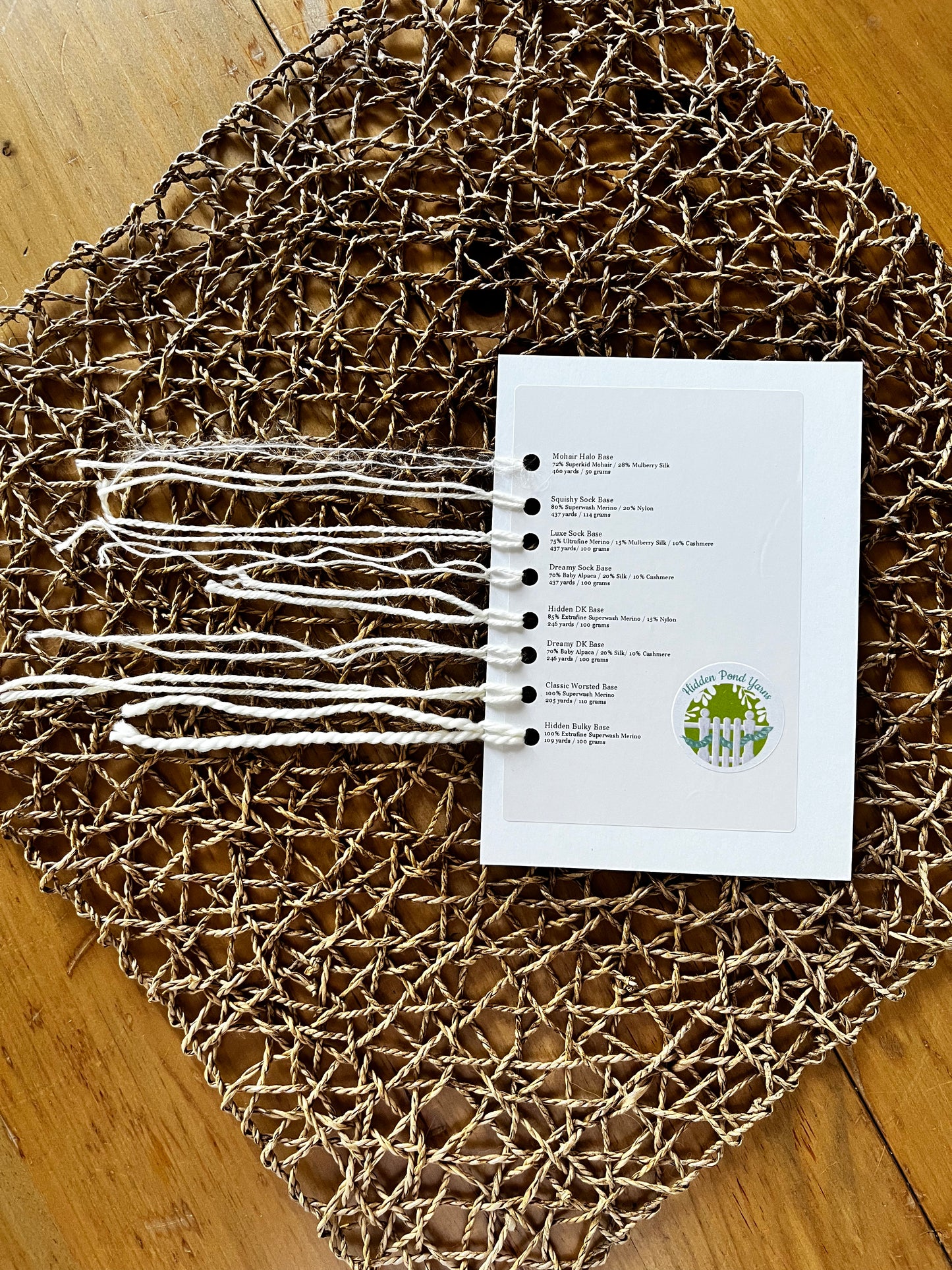 Yarn Base Sampler Card
