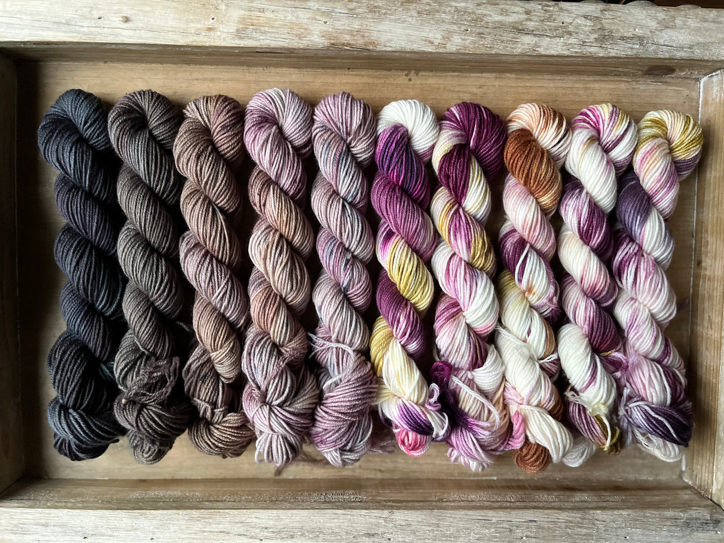 10 Skein Mini Yarn Fade - Squishy Sock Base