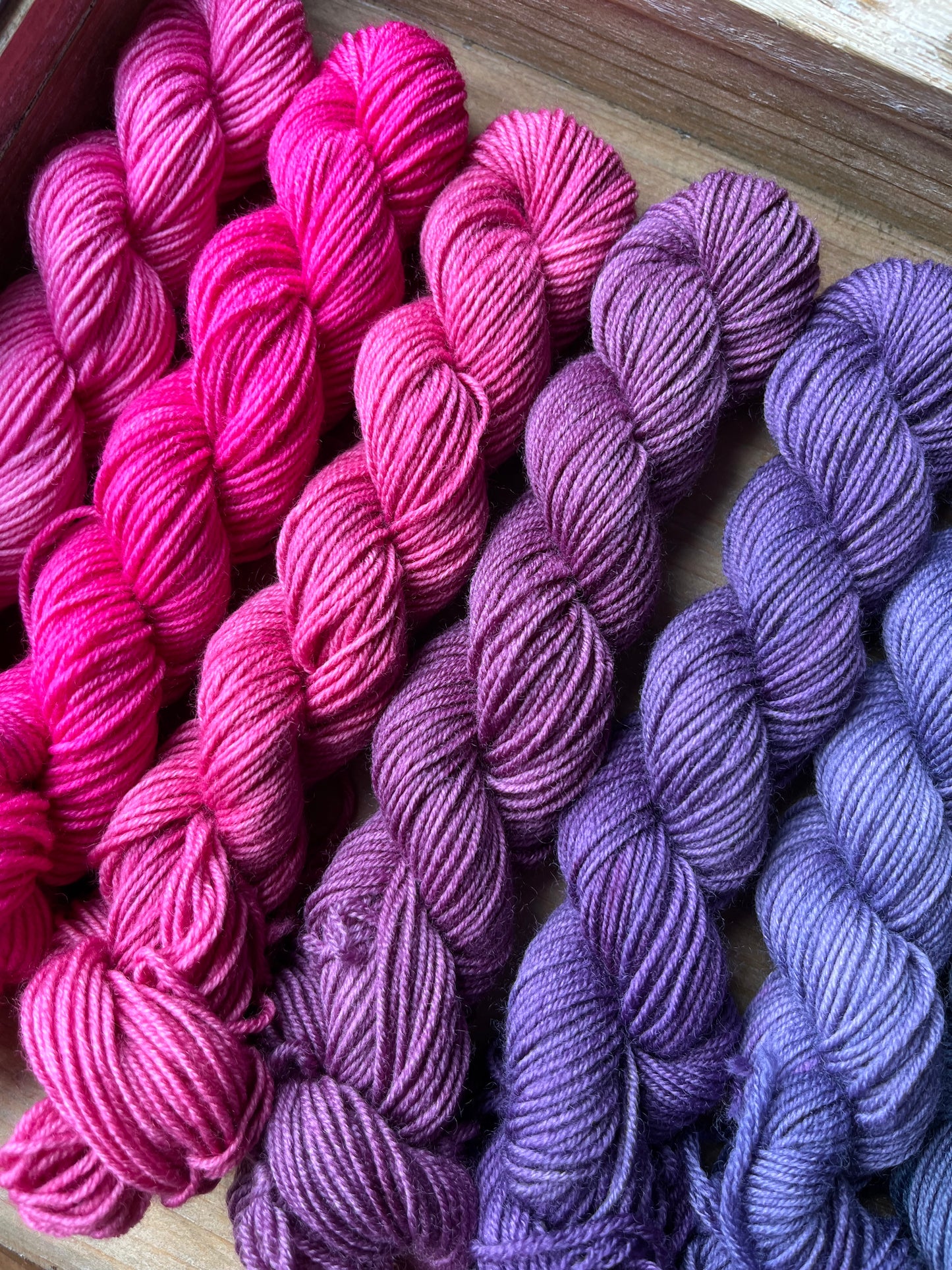 12 Skein Mini Yarn Fade - Squishy Sock Base
