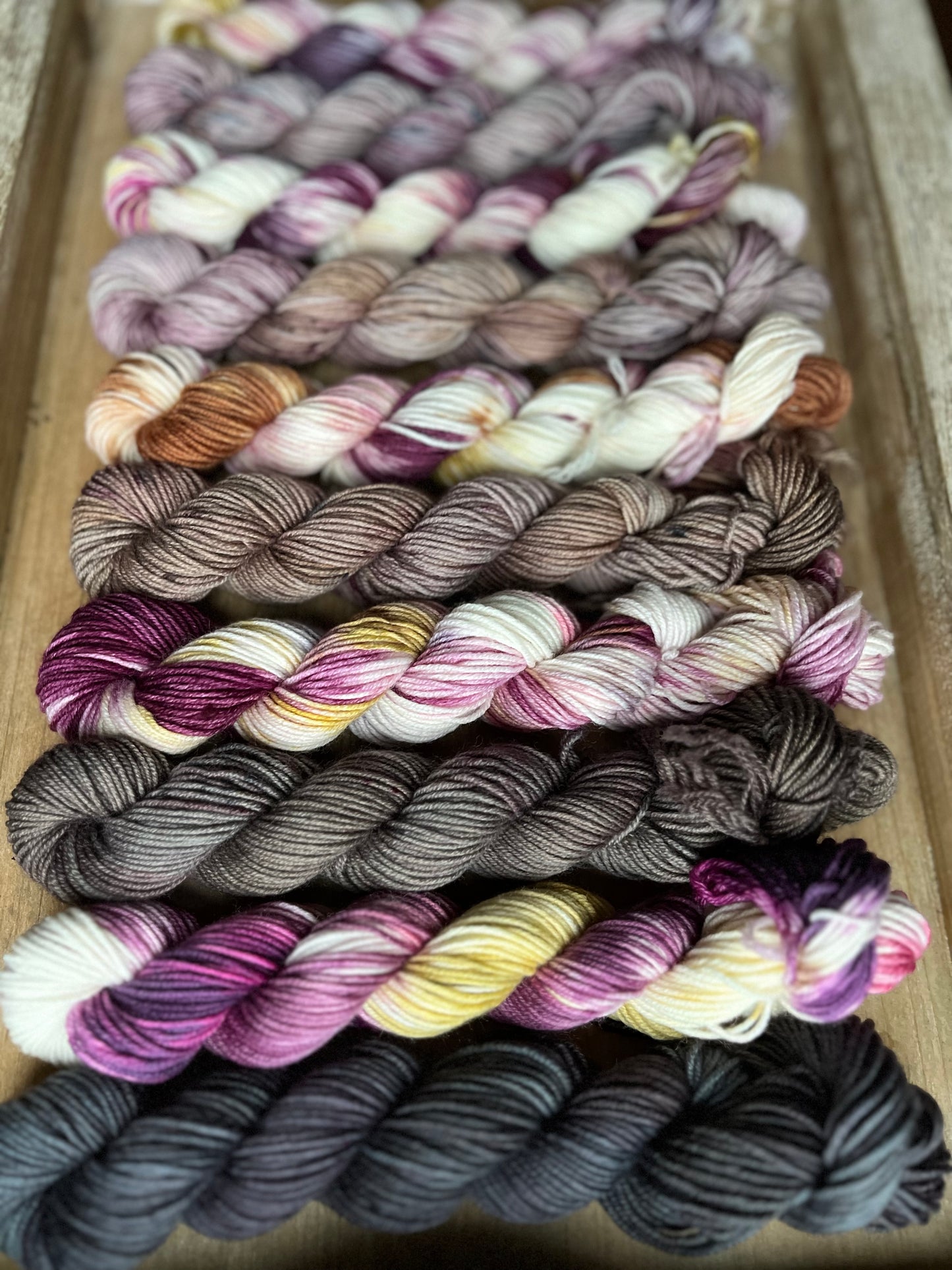 10 Skein Mini Yarn Fade - Squishy Sock Base