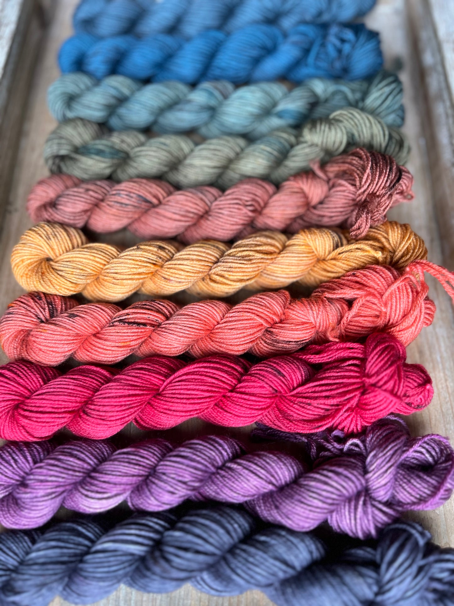 10 Skein Mini Yarn Fade - Squishy Sock Base