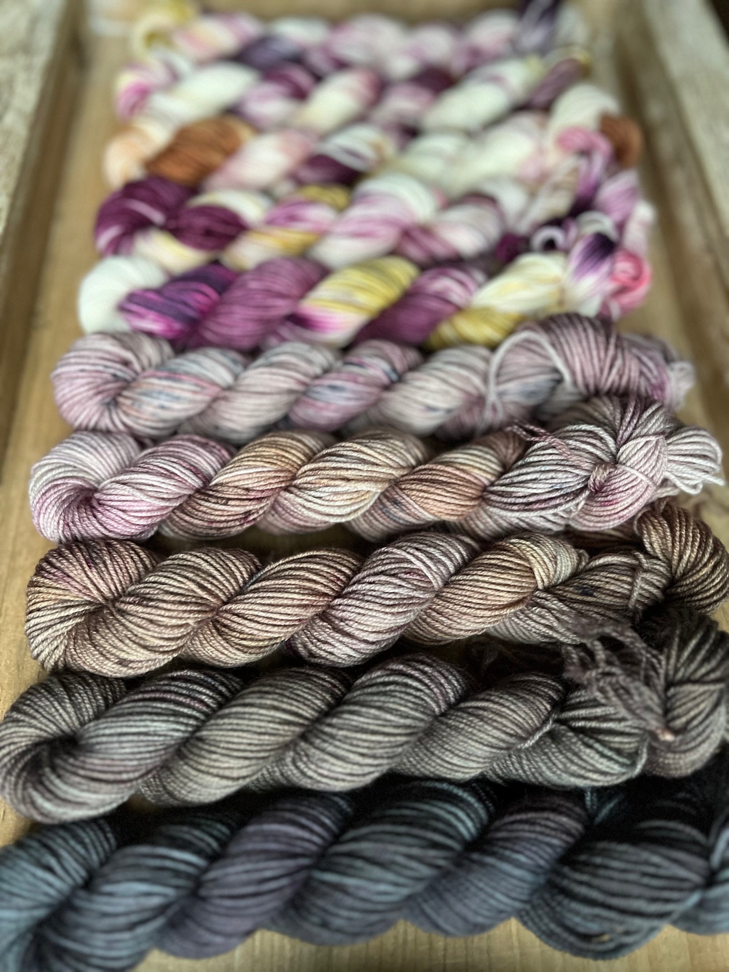 10 Skein Mini Yarn Fade - Squishy Sock Base