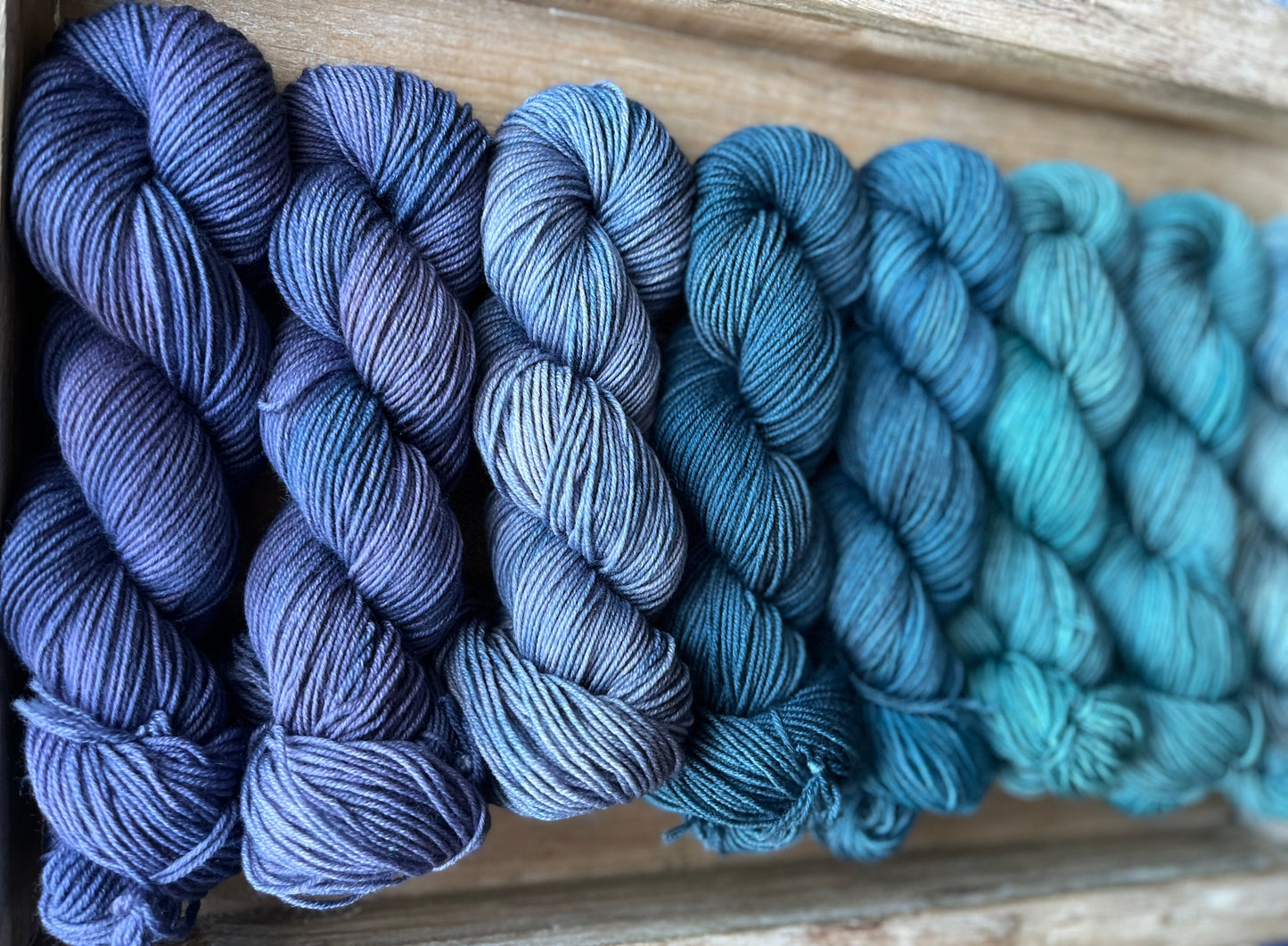 15 Skein Mini Yarn Fade - Squishy Sock Base