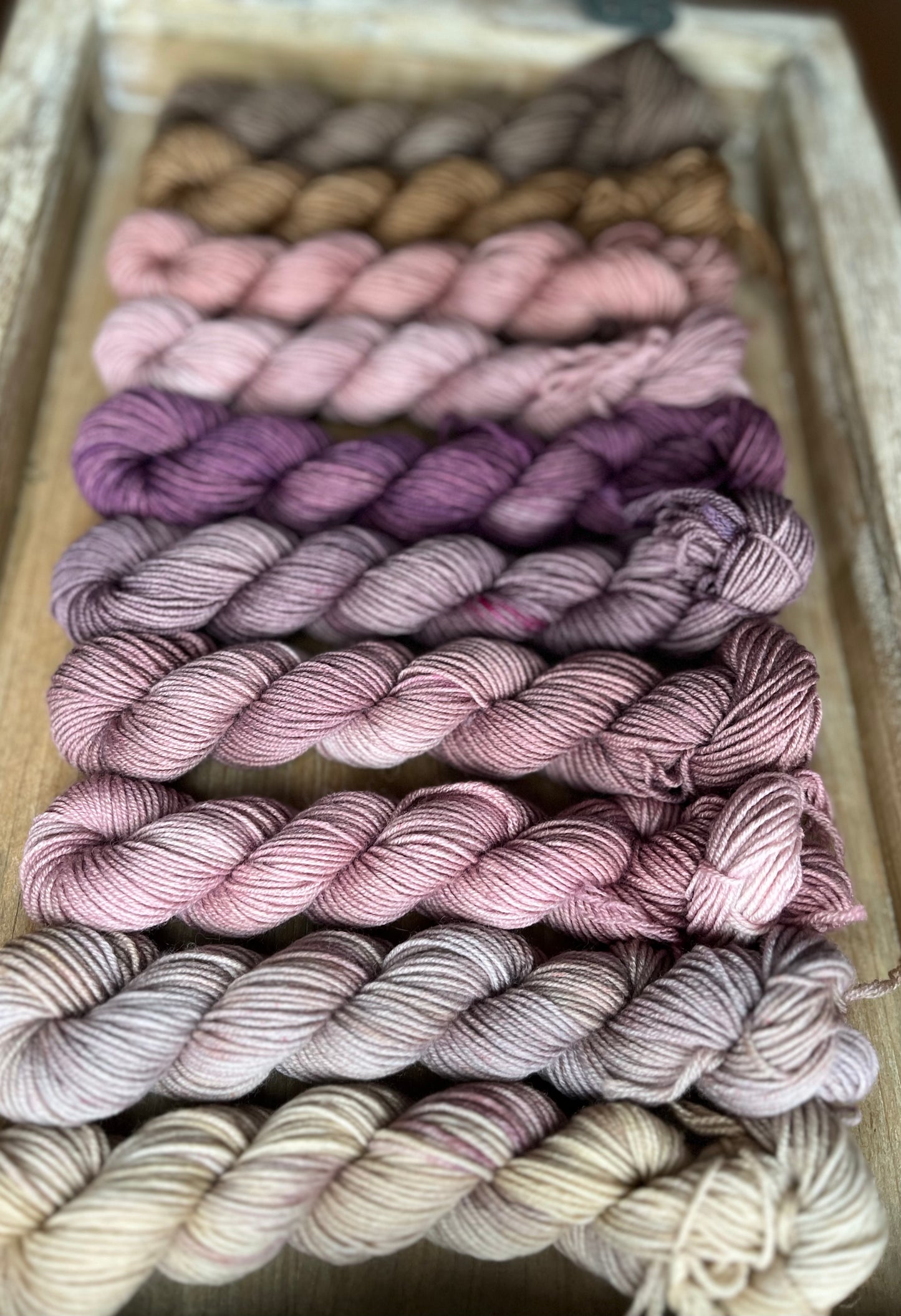 10 Skein Mini Yarn Fade - Squishy Sock Base