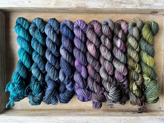10 Skein Mini Yarn Fade - Squishy Sock Base