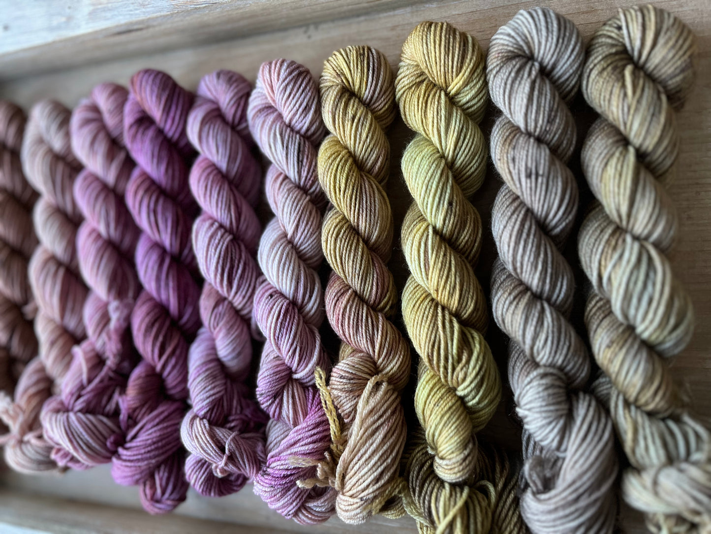10 Skein Mini Yarn Fade - Squishy Sock Base