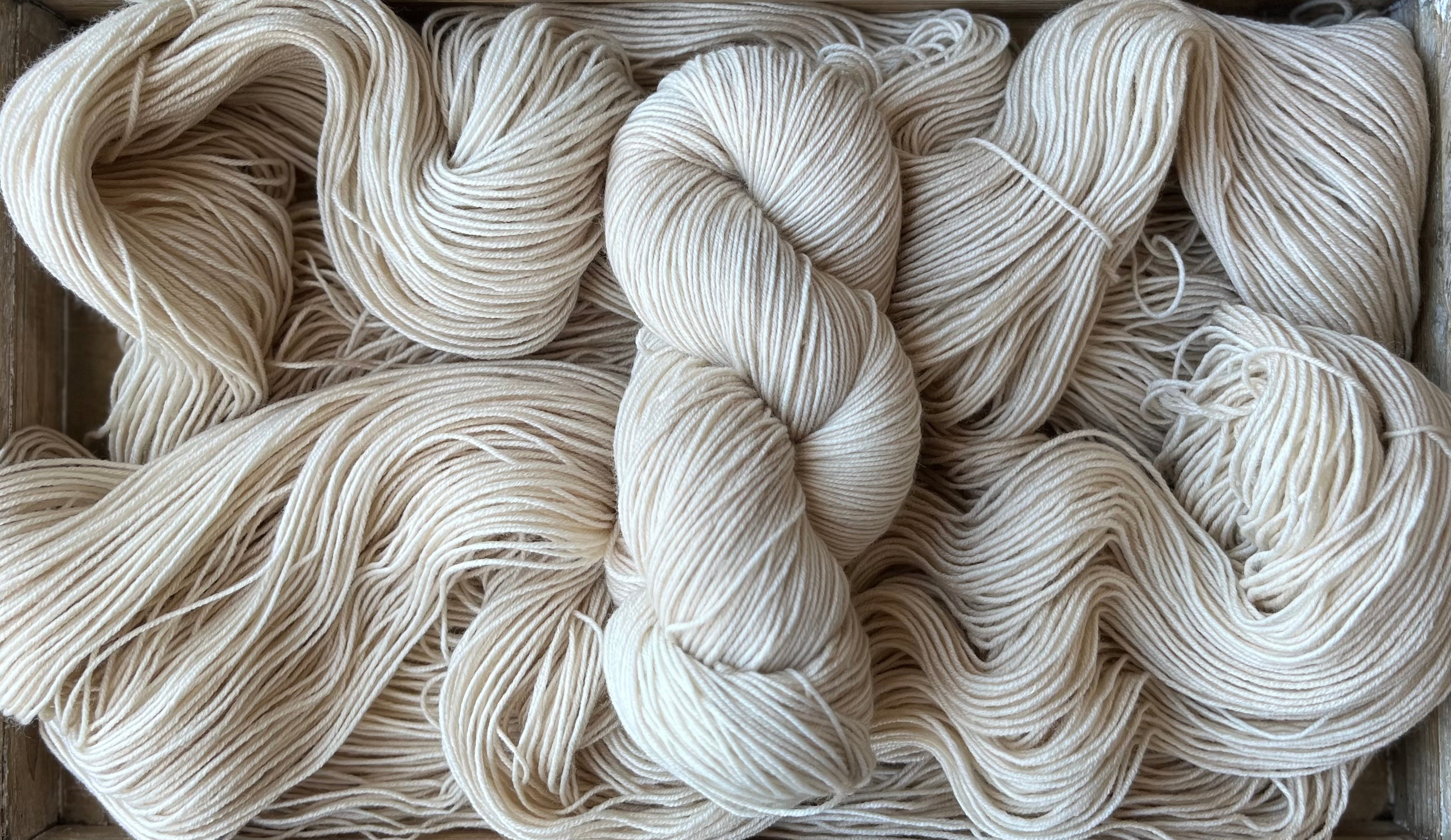 Kid Mohair Merino Wool Nylon Undyed Yarn- Fingering Weight