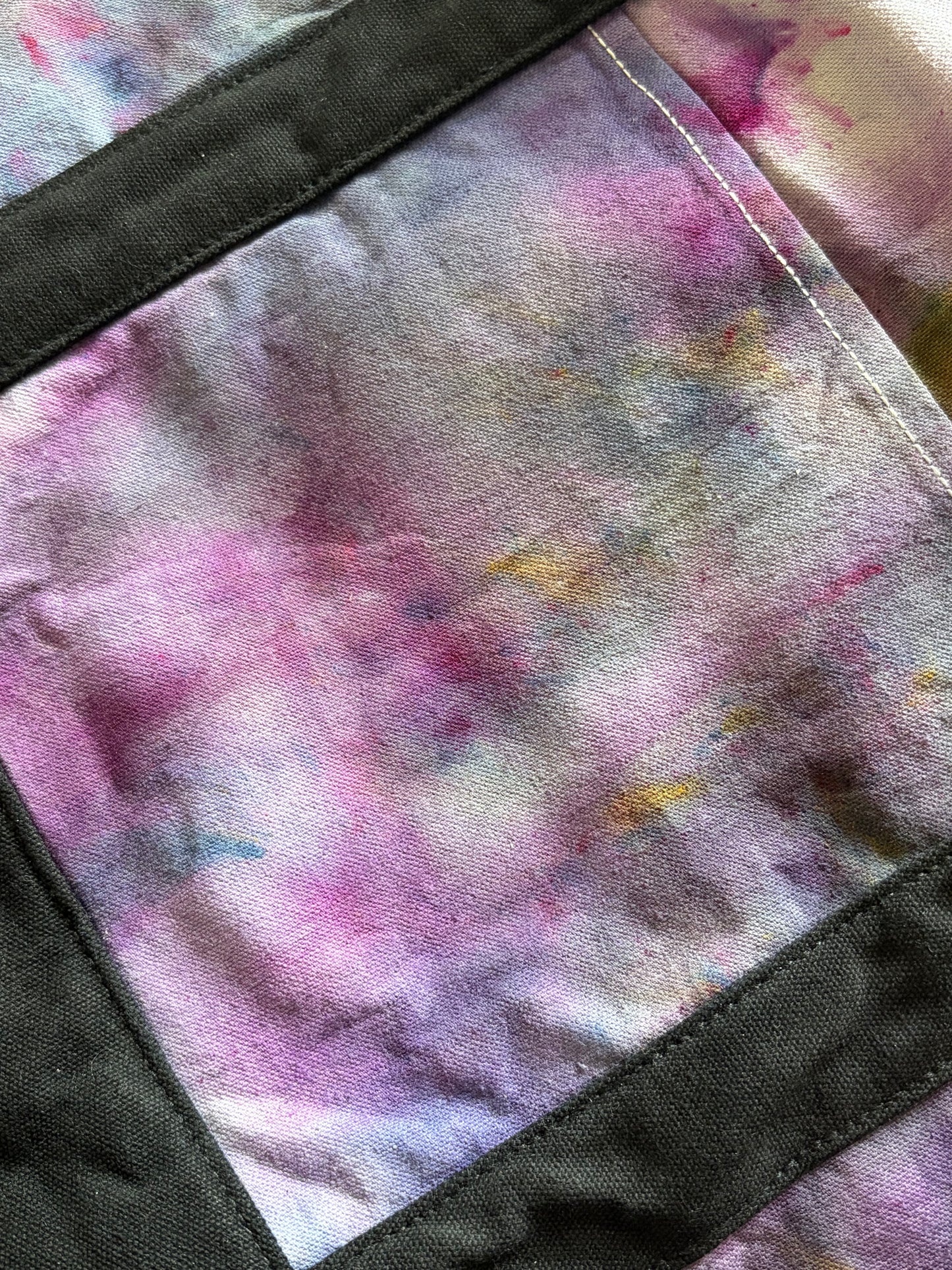 Ice Dyed Cotton Tote Bag