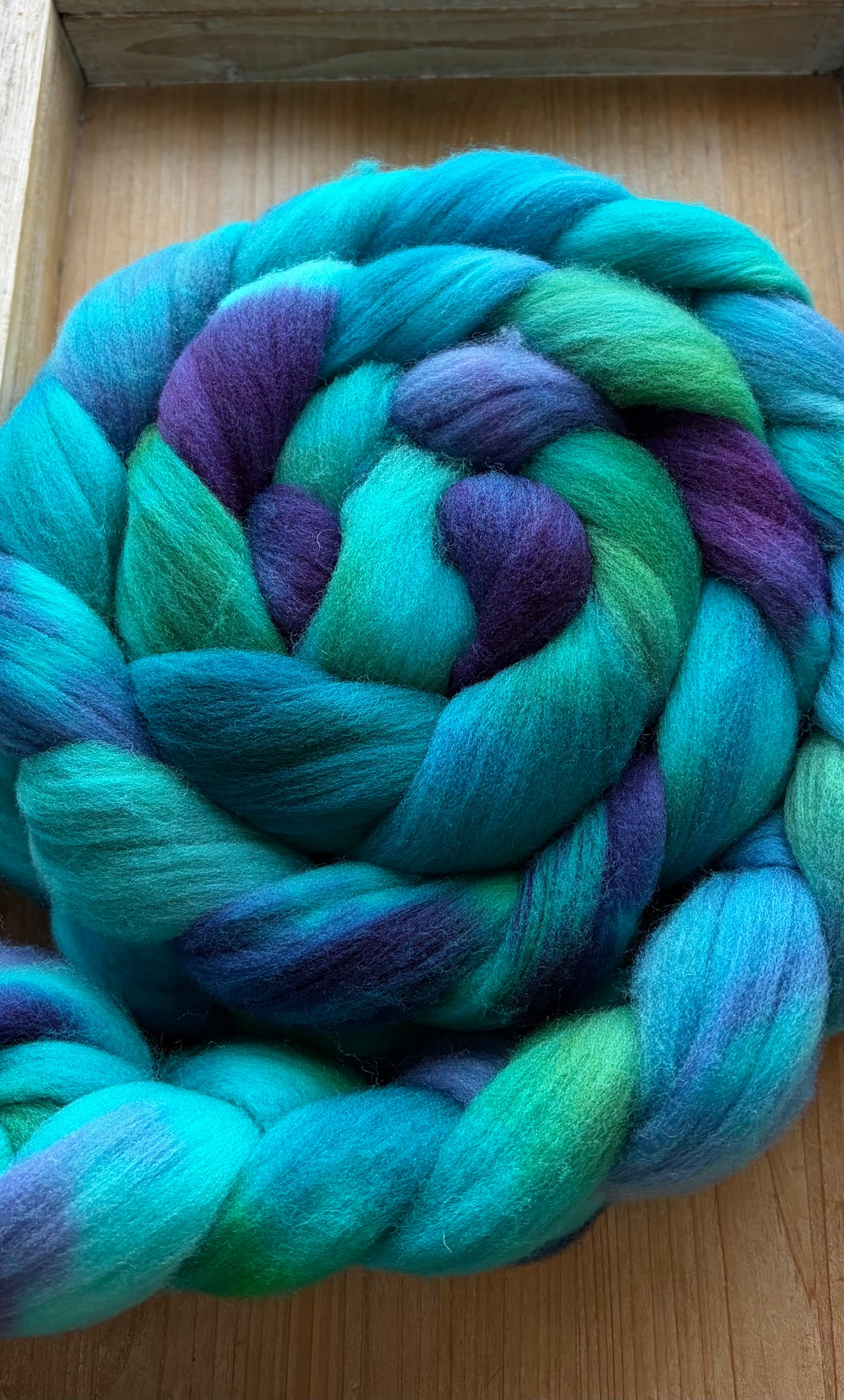 Targhee - 23 Micron - One of a Kind Batch - 100 grams of Spinning Fibre - Hand Dyed Combed Top