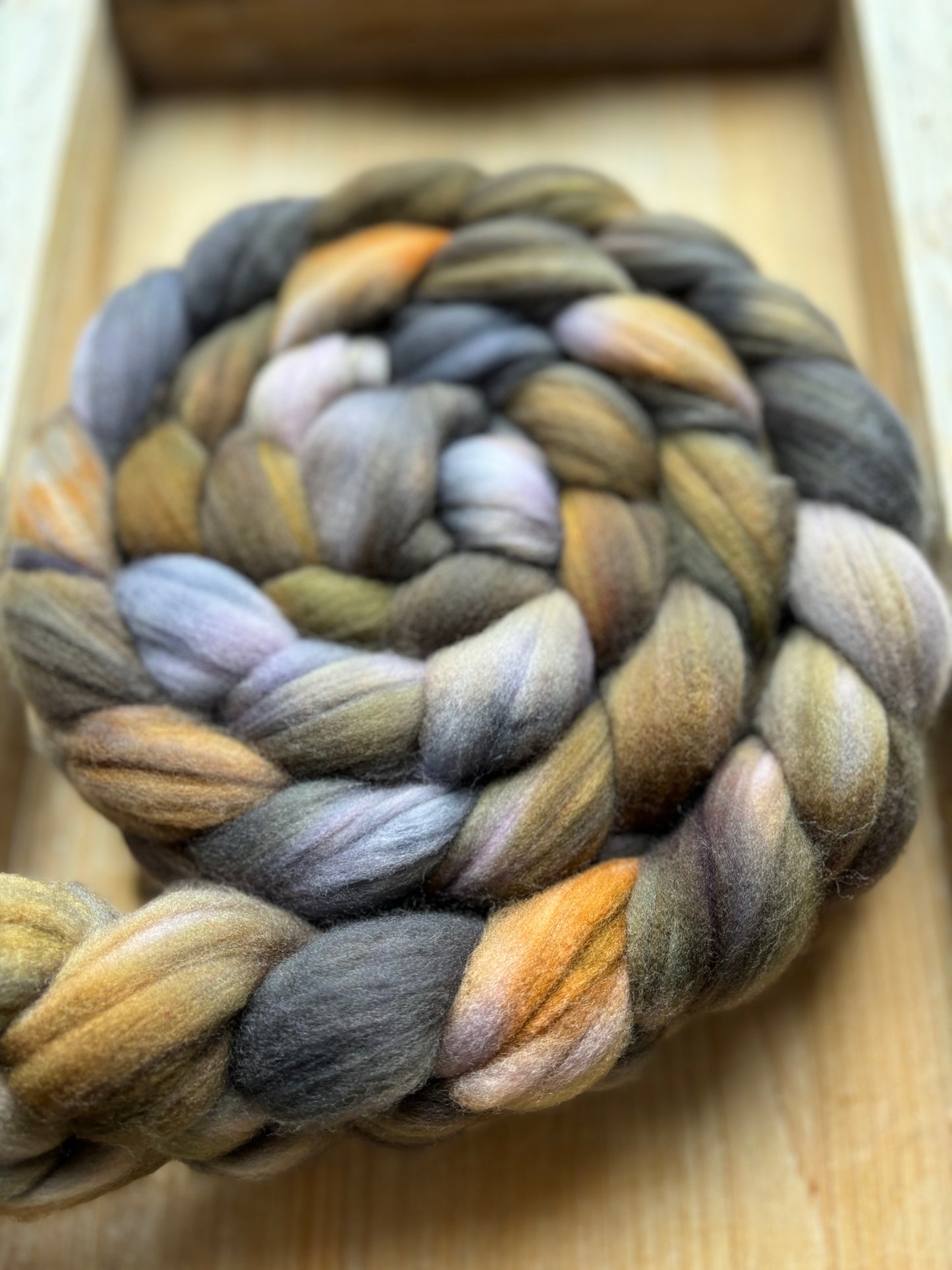 One of a Kind Batch - 100 grams of Spinning Fibre - Superwash Merino Wool 22 Micron - Hand Dyed Combed Top