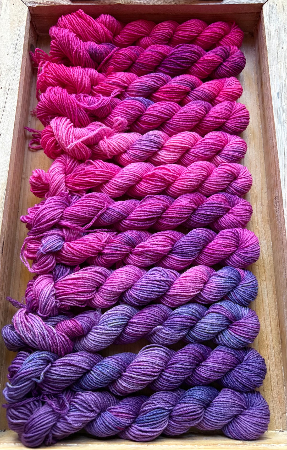 24 Skein Mini Yarn Fade - Squishy Sock Base