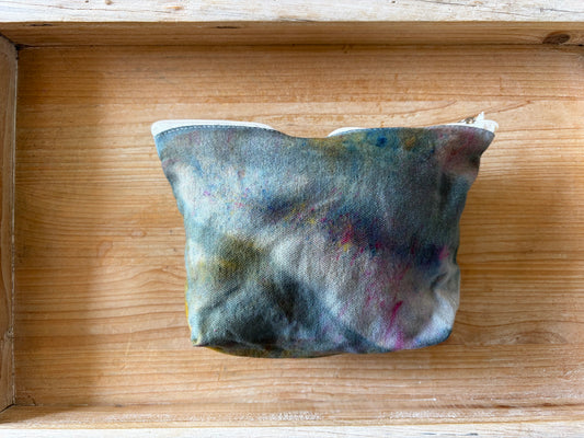 Ice Dyed Zipper Pouch