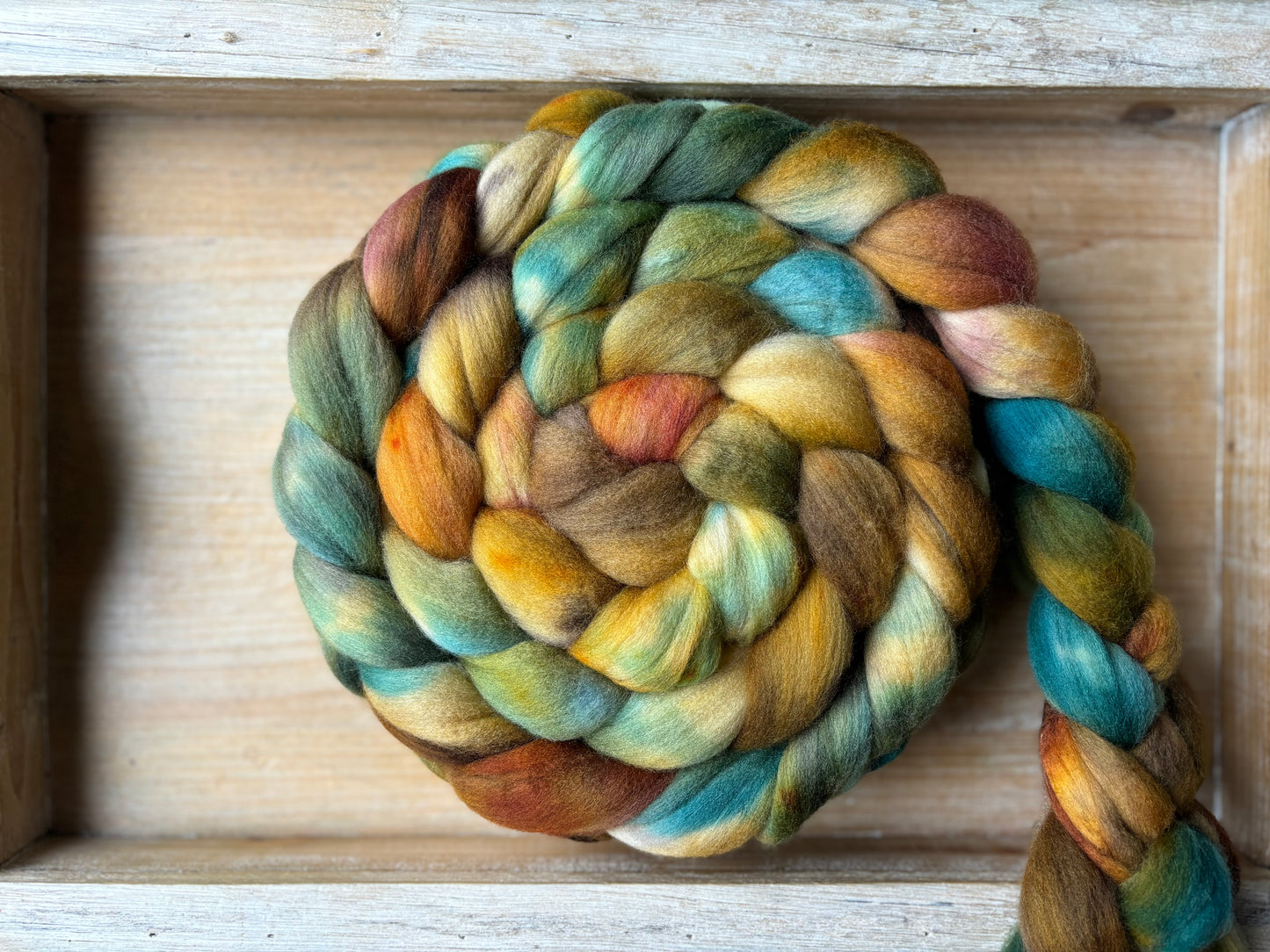 One of a Kind Batch - 100 grams of Spinning Fibre - Untreated Merino Wool 22 Micron - Hand Dyed Combed Top