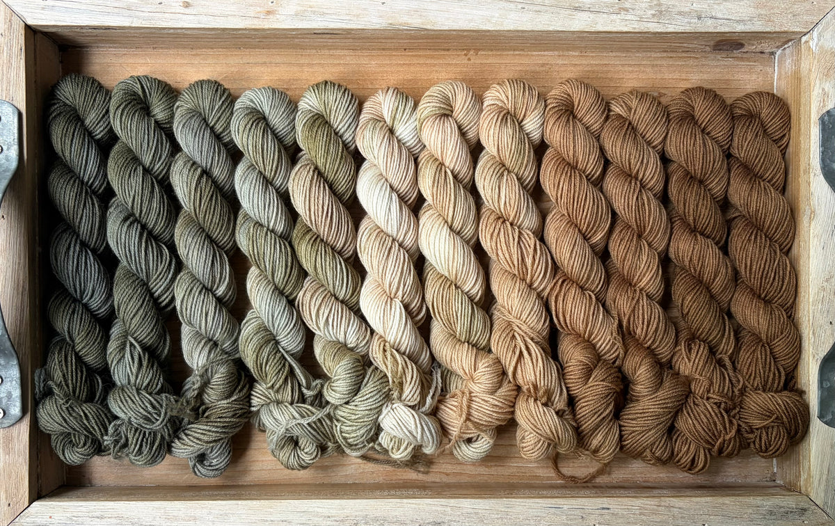 12 Skein Mini Yarn Fade - Squishy Sock Base