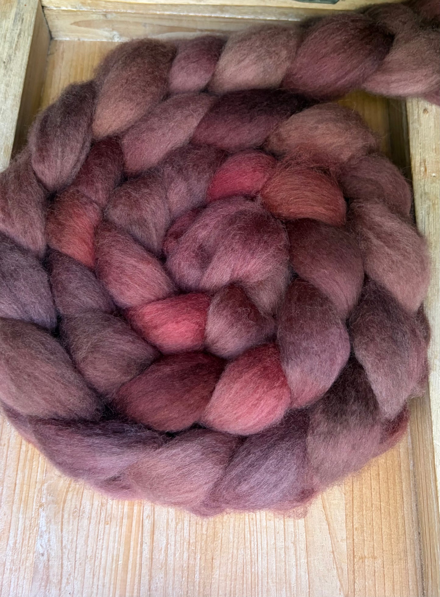 Bluefaced Leicester Wool - 26 Micron - One of a Kind Batch - 100 grams of Spinning Fibre - Hand Dyed Combed Top