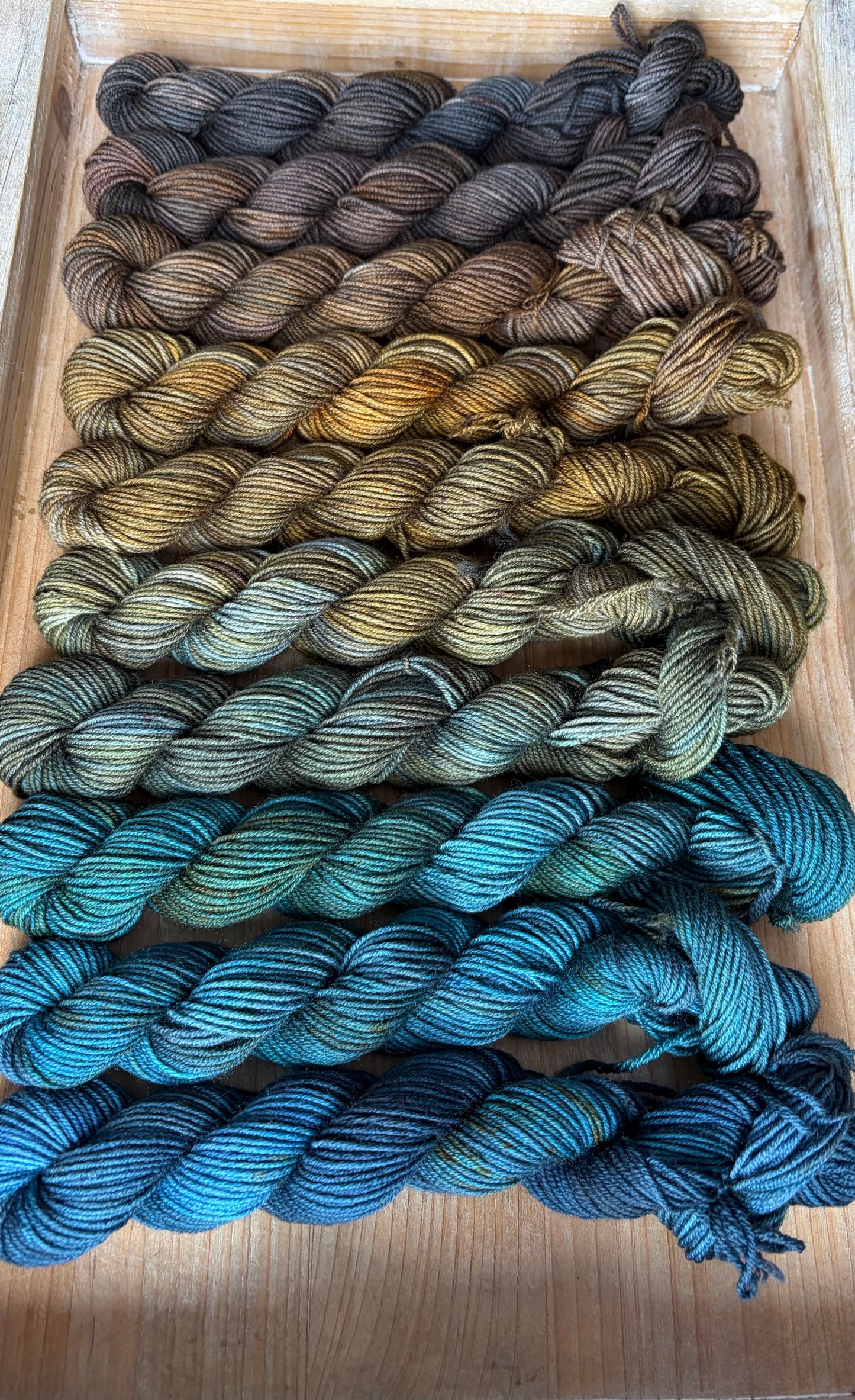 10 Skein Mini Yarn Fade - Squishy Sock Base
