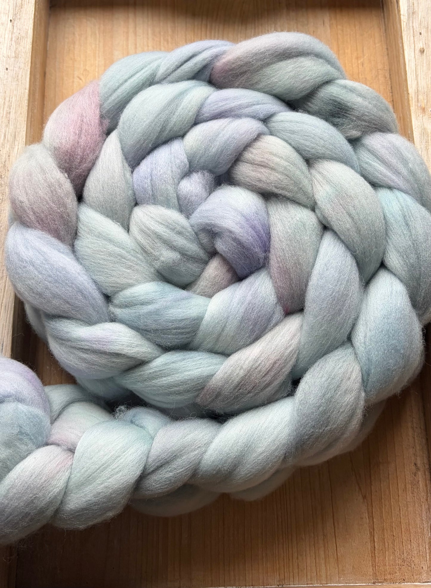 Untreated Merino Wool - 22 Micron - One of a Kind Batch - 100 grams of Spinning Fibre - Hand Dyed Combed Top