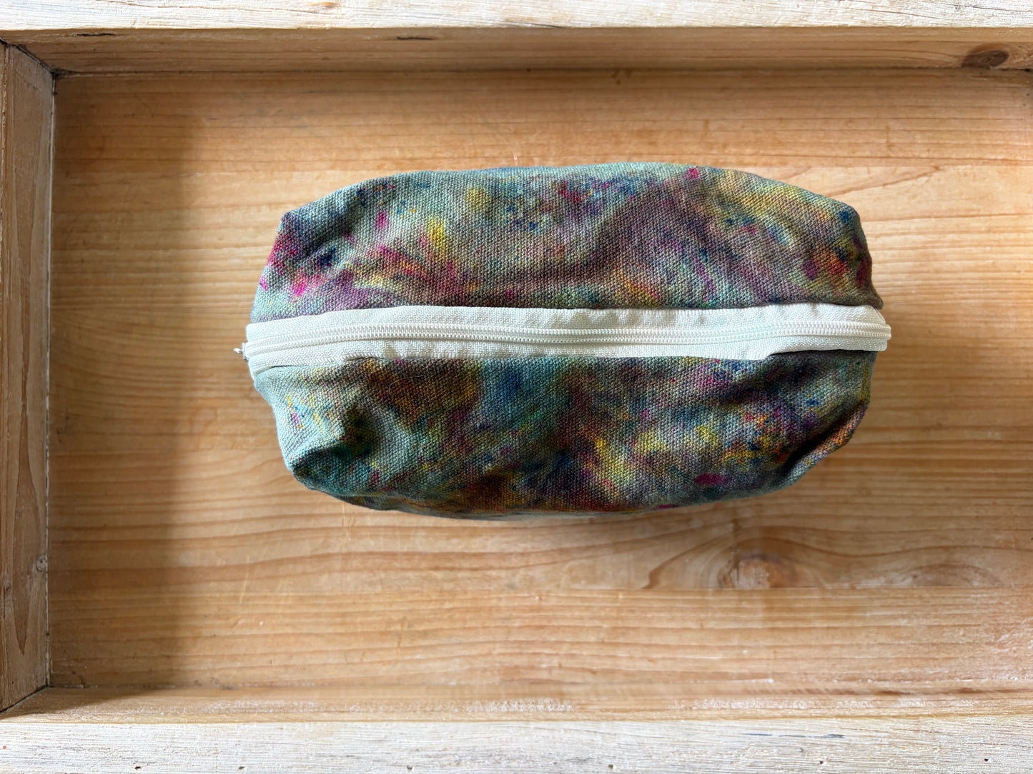 Ice Dyed Zipper Pouch