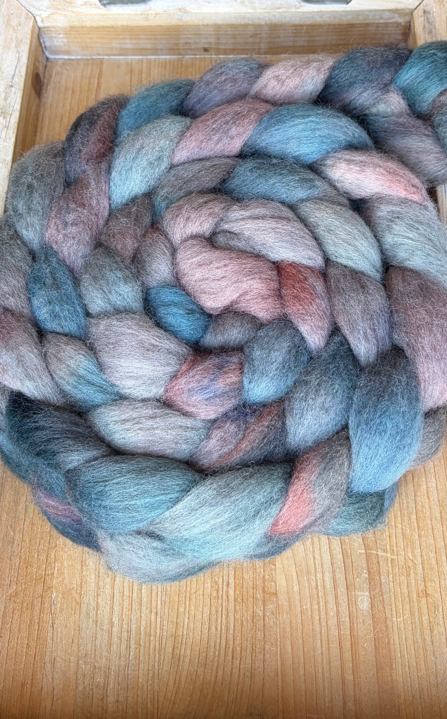 Bluefaced Leicester Wool - 26 Micron - One of a Kind Batch - 100 grams of Spinning Fibre - Hand Dyed Combed Top