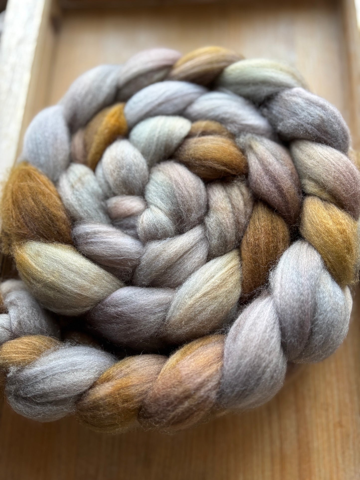 One of a Kind Batch - 100 grams of Spinning Fibre - 80% Superwash Merino Wool/ 20% Nylon - 22.5 Micron - Hand Dyed Combed Top