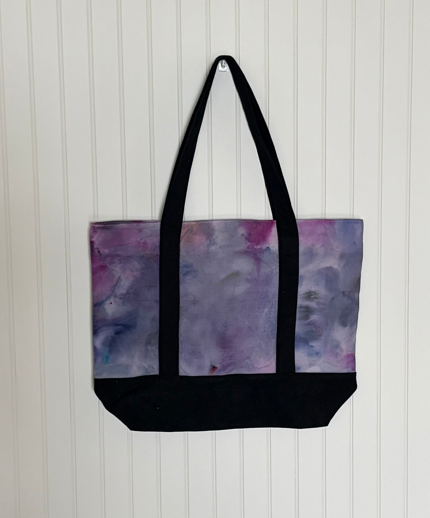 Ice Dyed Cotton Tote Bag