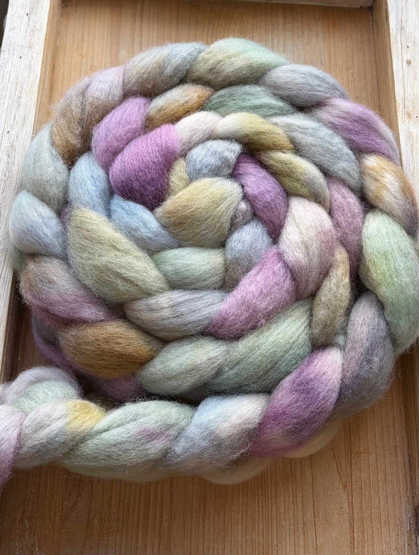 Bluefaced Leicester Wool - 26 Micron - One of a Kind Batch - 100 grams of Spinning Fibre - Hand Dyed Combed Top