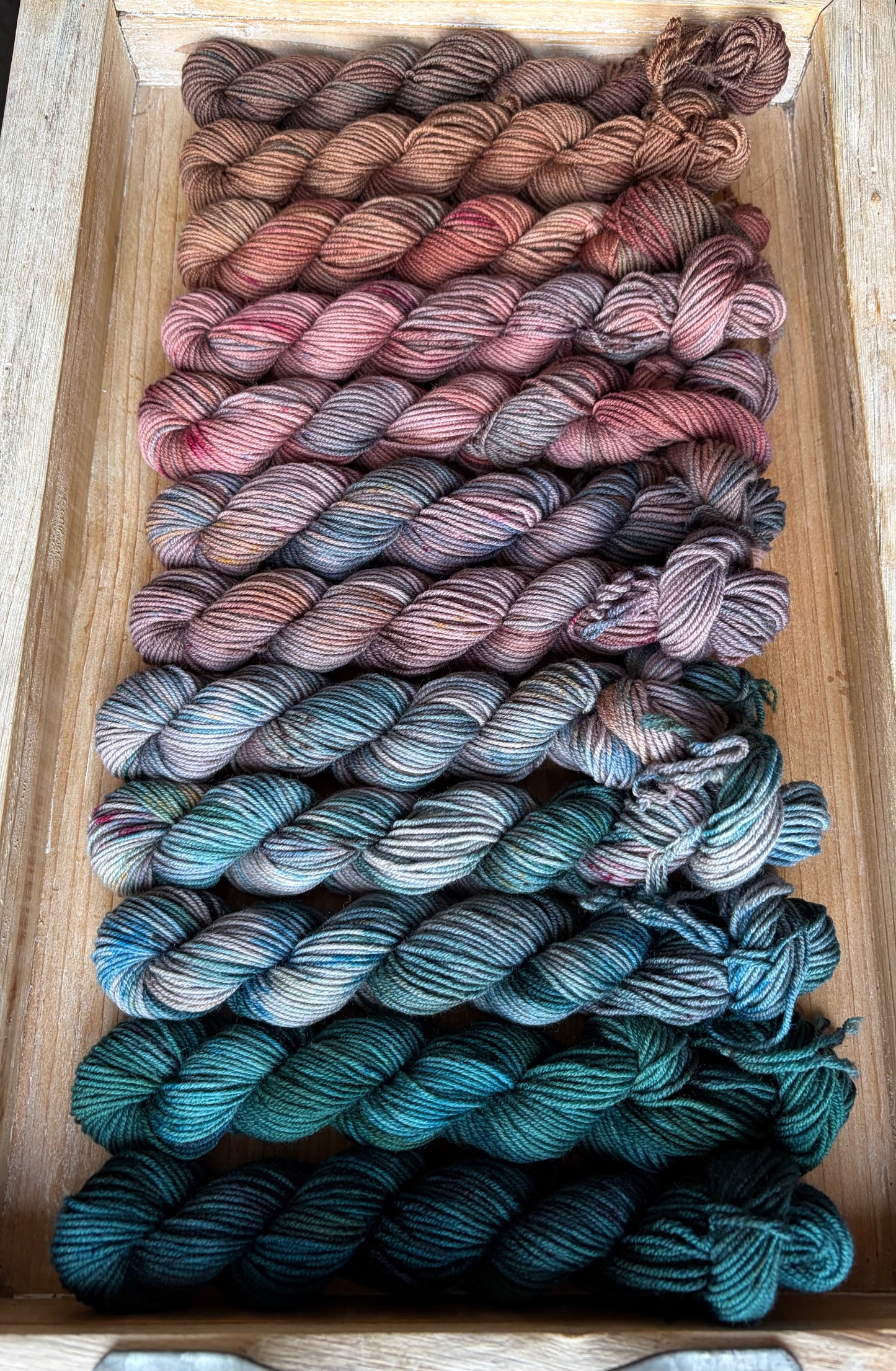 12 Skein Mini Yarn Fade - Squishy Sock Base