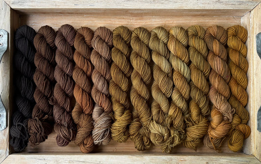 12 Skein Mini Yarn Fade - Squishy Sock Base