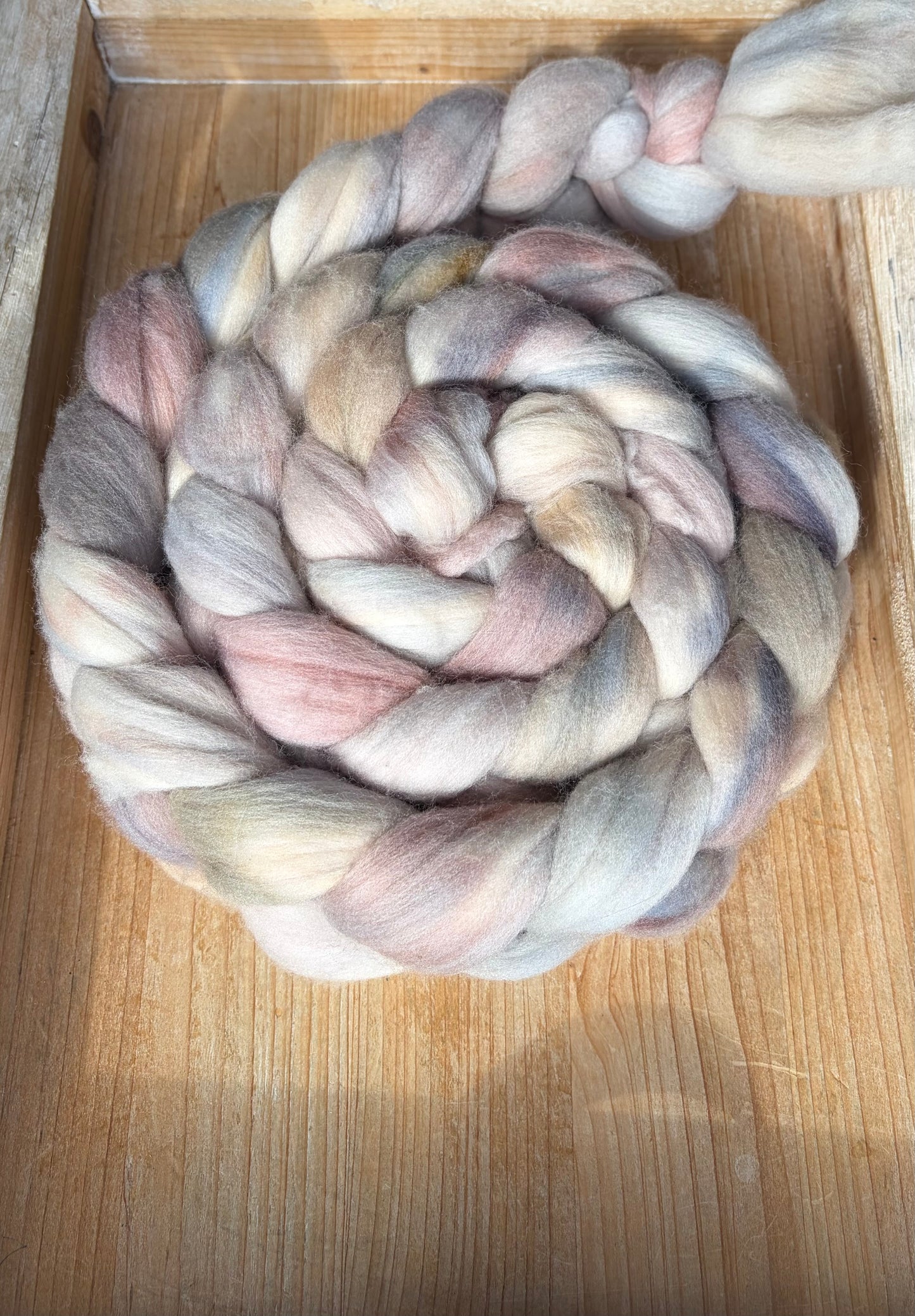 Untreated Merino Wool - 22 Micron - One of a Kind Batch - 100 grams of Spinning Fibre - Hand Dyed Combed Top
