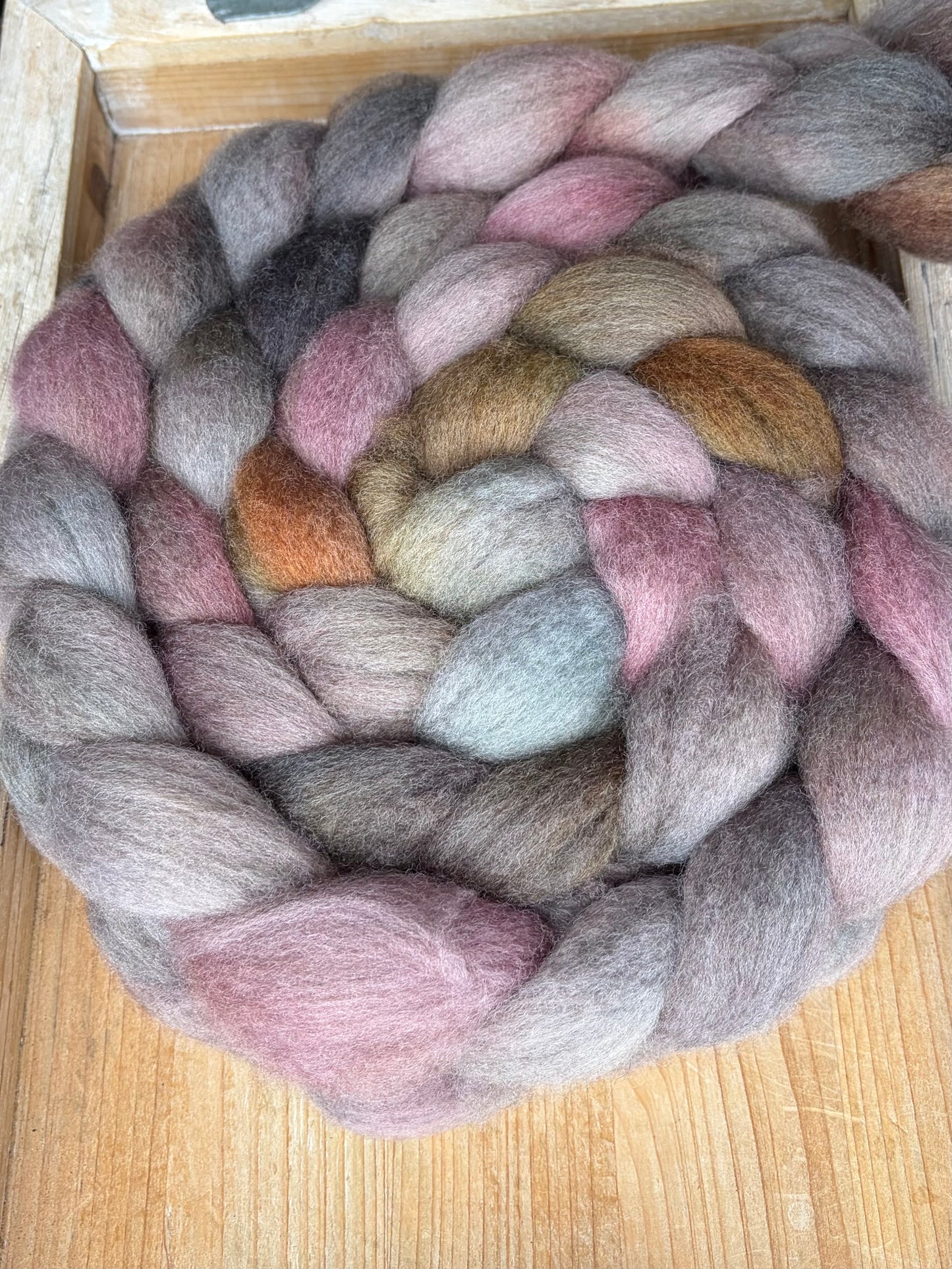 Bluefaced Leicester Wool - 26 Micron - One of a Kind Batch - 100 grams of Spinning Fibre - Hand Dyed Combed Top