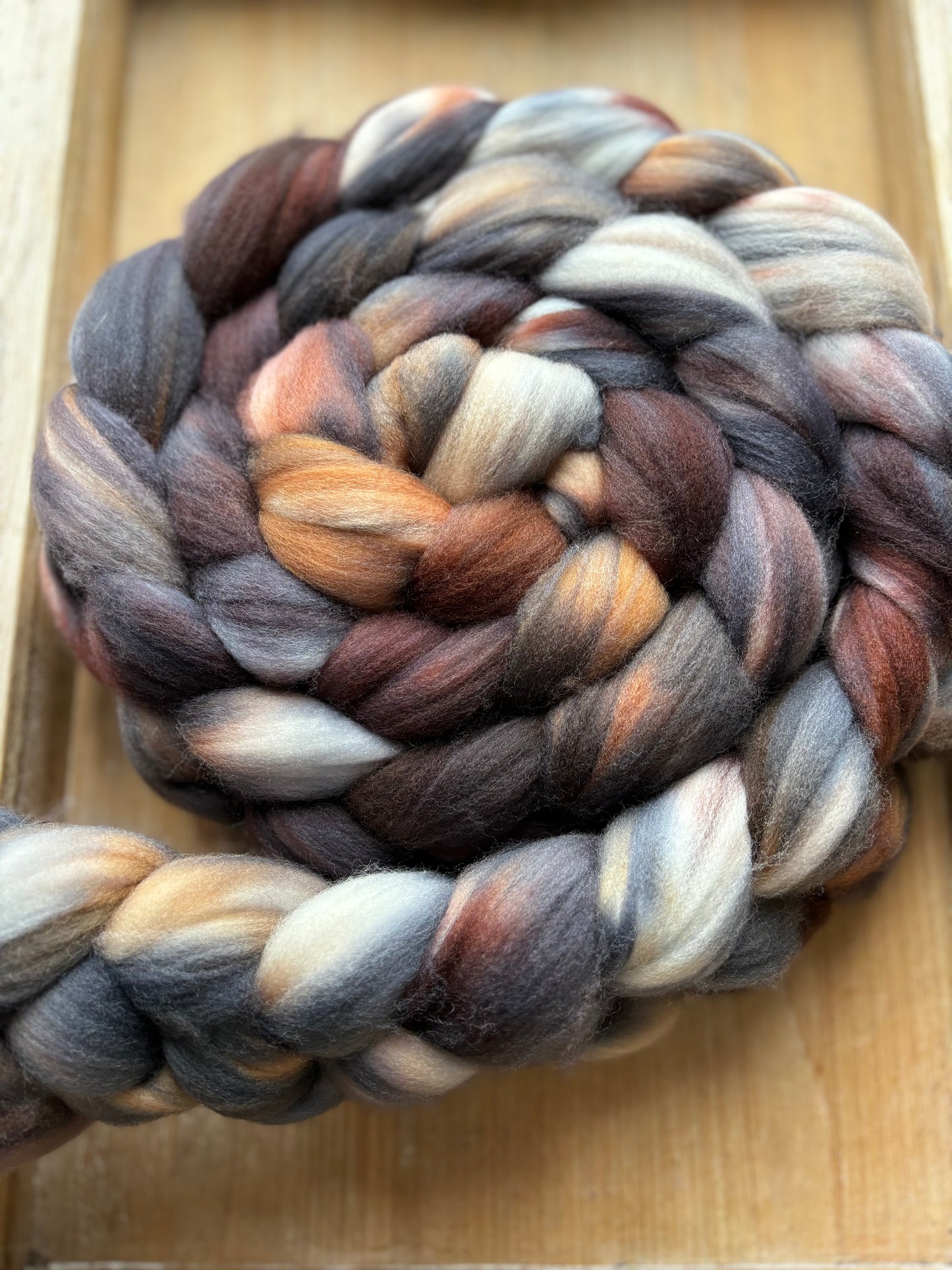 One of a Kind Batch - 100 grams of Spinning Fibre - Superwash Merino Wool 22 Micron - Hand Dyed Combed Top