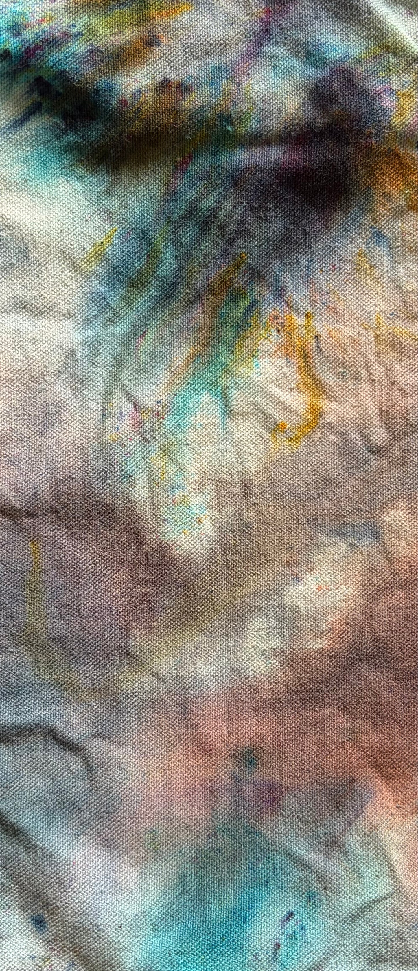 Ice Dyed Cotton Tote Bag