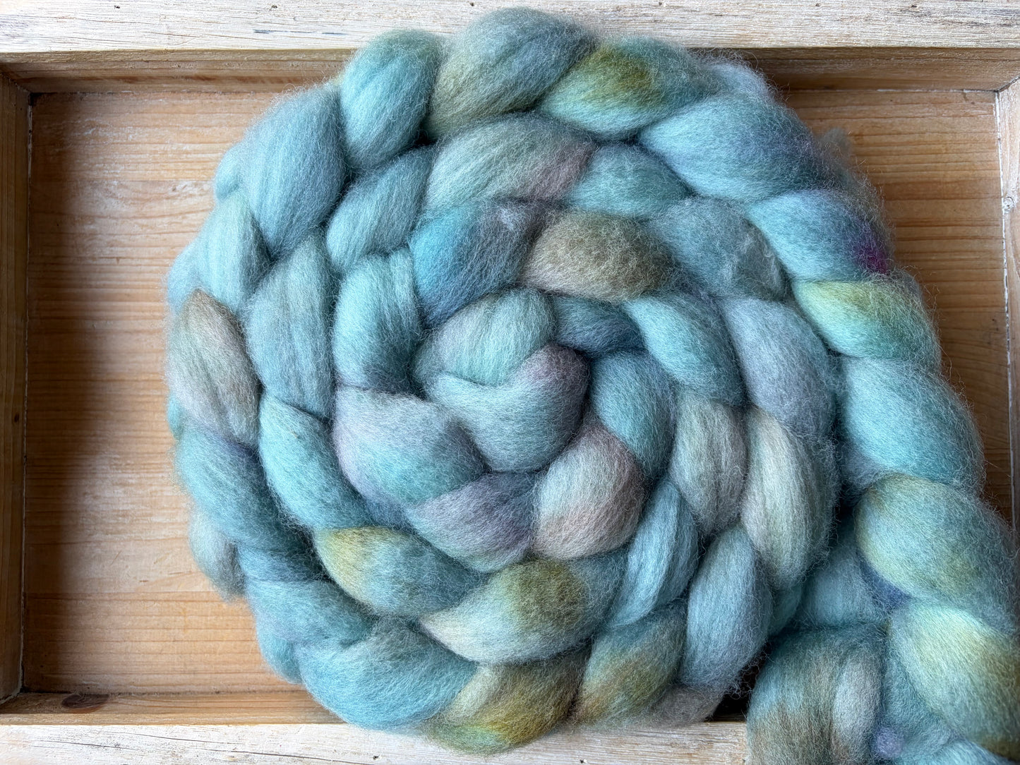 Bluefaced Leicester Wool - 26 Micron - One of a Kind Batch - 100 grams of Spinning Fibre - Hand Dyed Combed Top