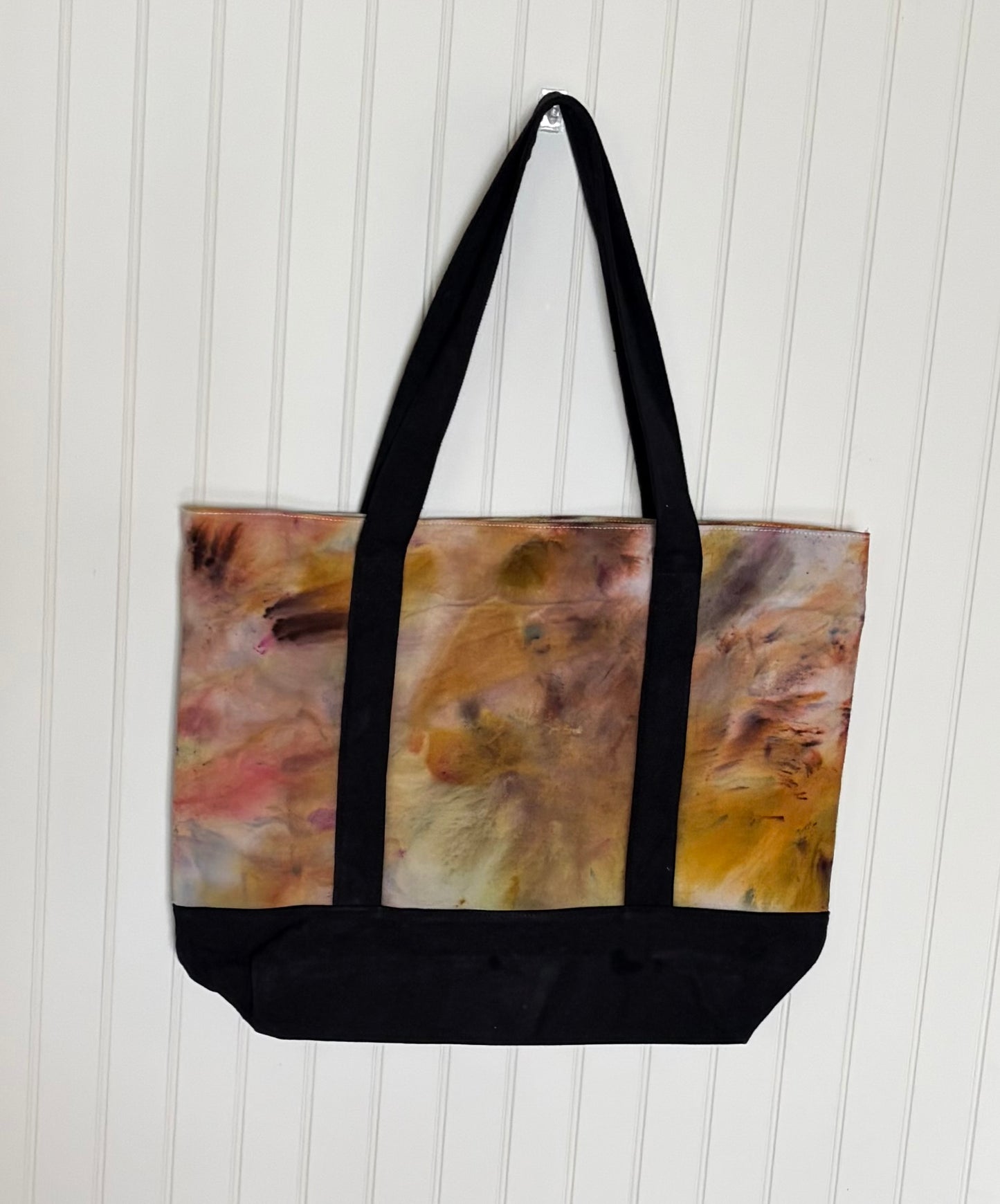 Ice Dyed Cotton Tote Bag