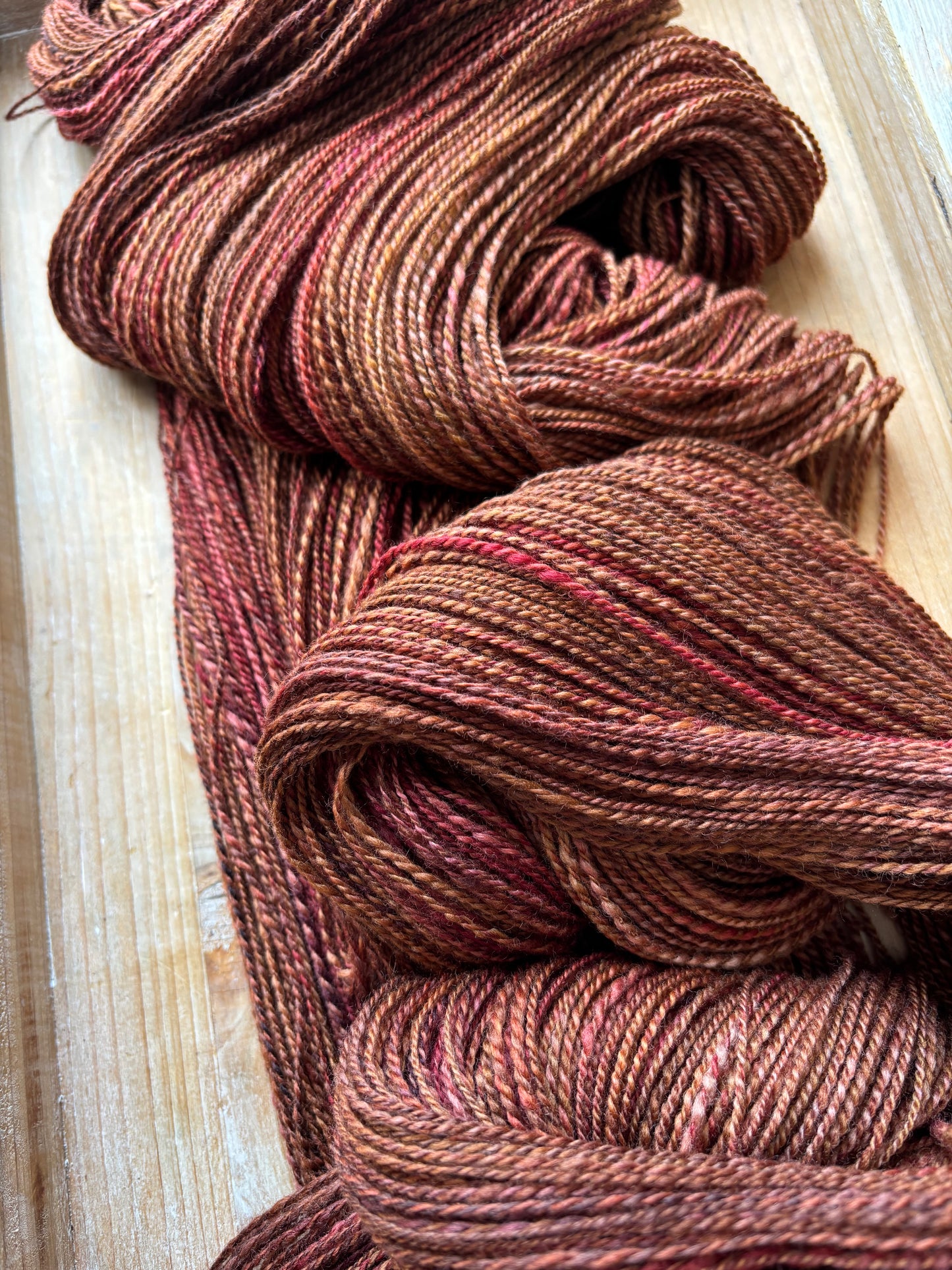 Hand Spun Yarn - 100% Untreated Merino Wool