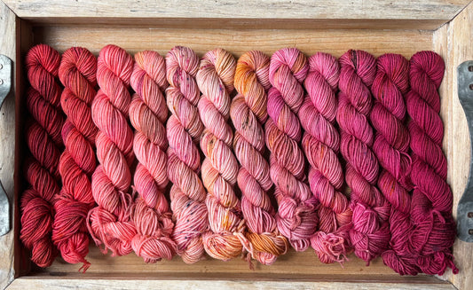 12 Skein Mini Yarn Fade - Squishy Sock Base