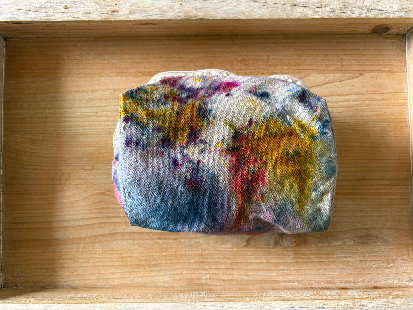 Ice Dyed Zipper Pouch